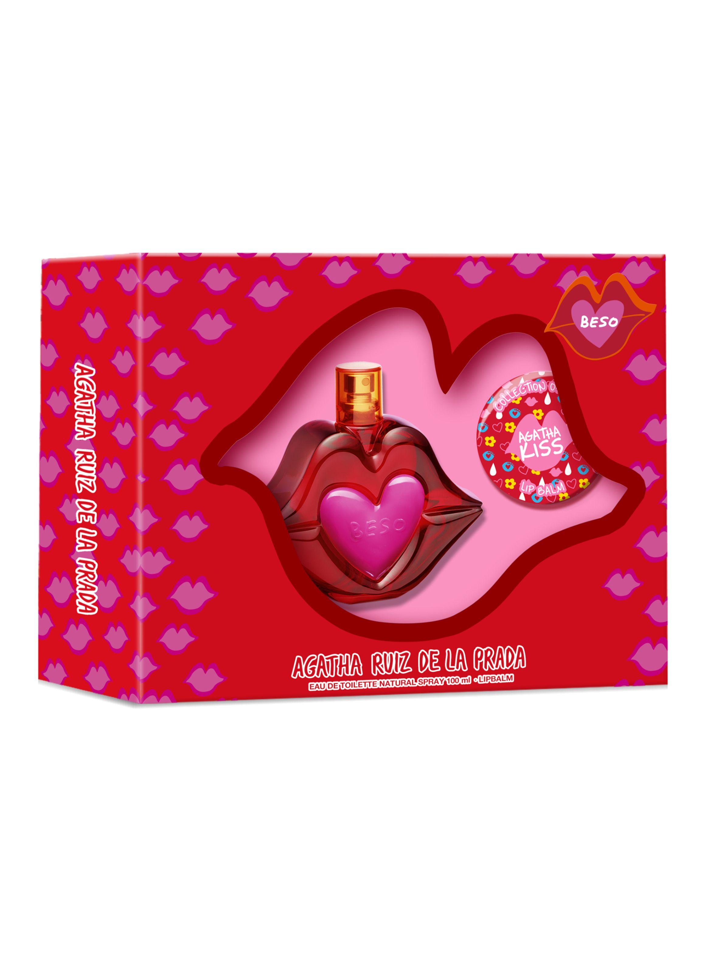 Set Agatha Ruiz de la Prada Beso EDT Mujer 50 ml + Bálsamo Labial-1