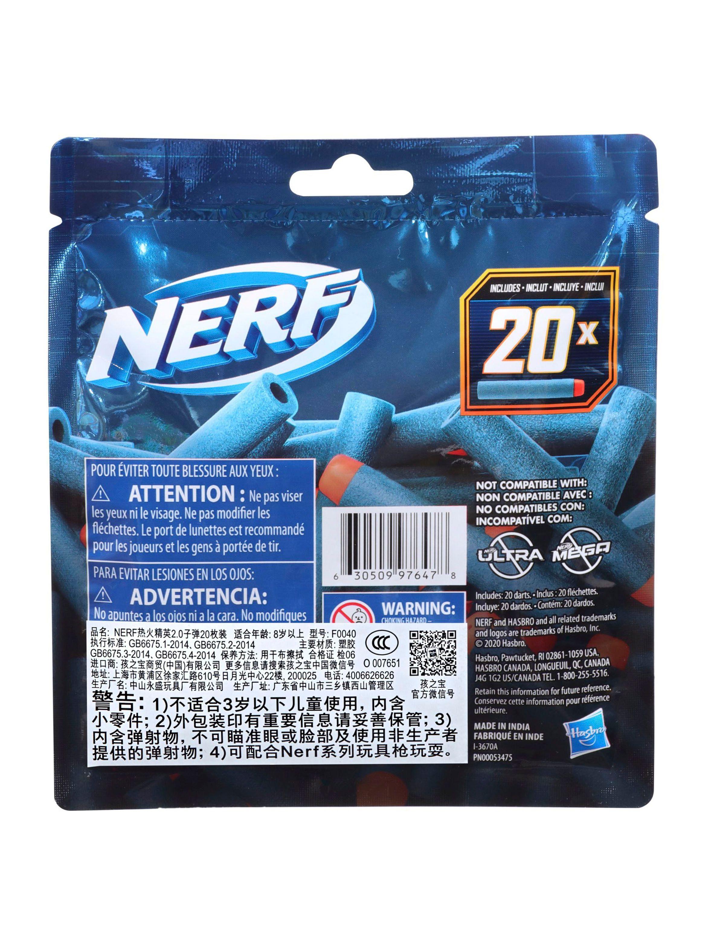 Lanzador Nerf Elite 2.0 Repuesto 20 Dardos-3