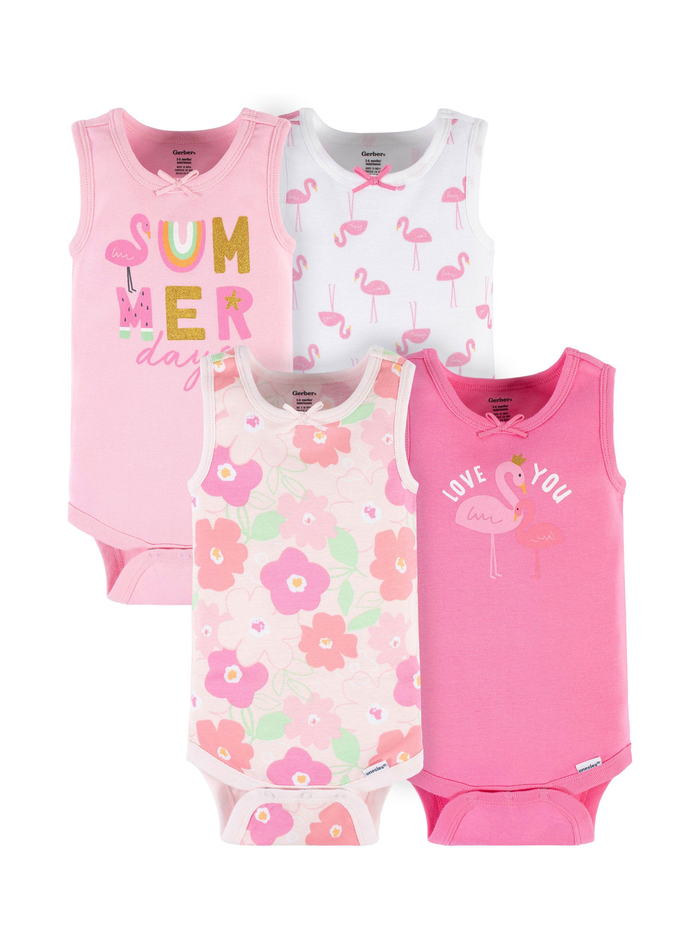 Pack 4 Enteritos Infantil Onesies-0