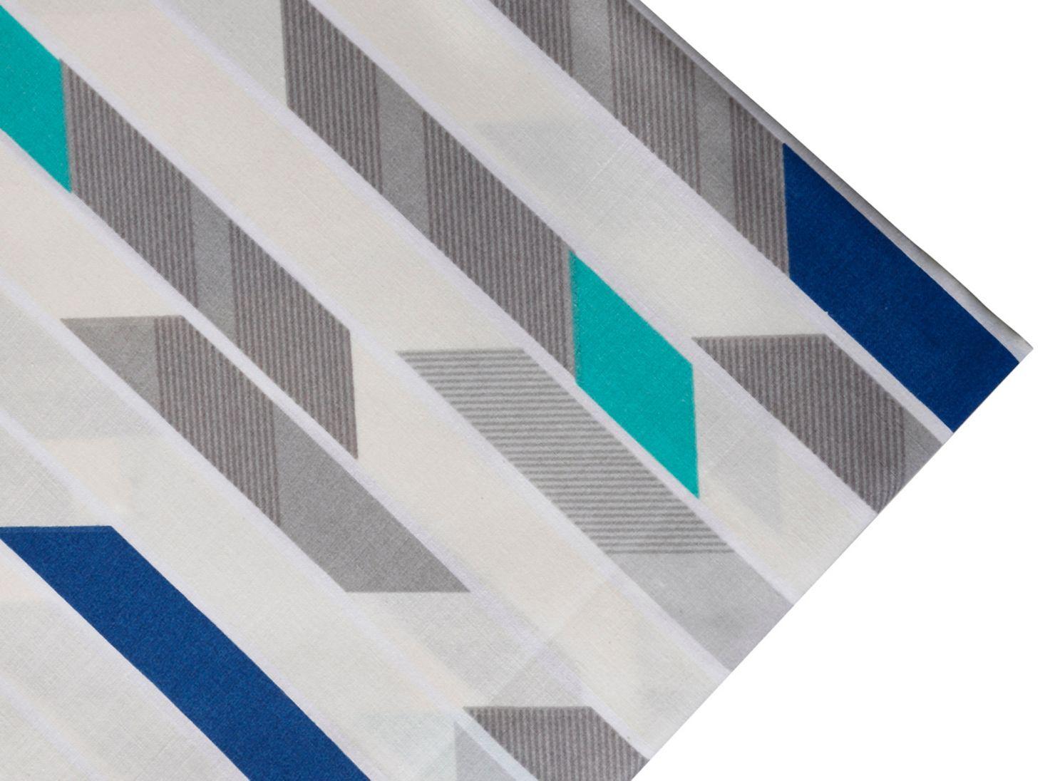 Sábanas 2 Plazas Mallorca 144 Hilos Tonik Azul-2