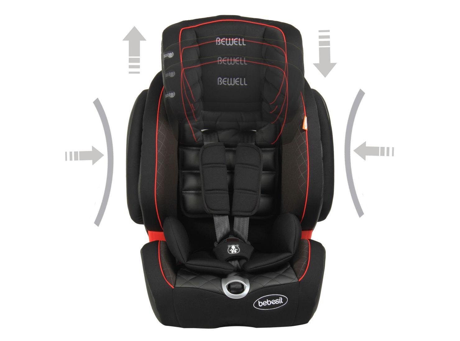 Silla de Auto Butaca Bewell Isofix Roja Bebesit-1