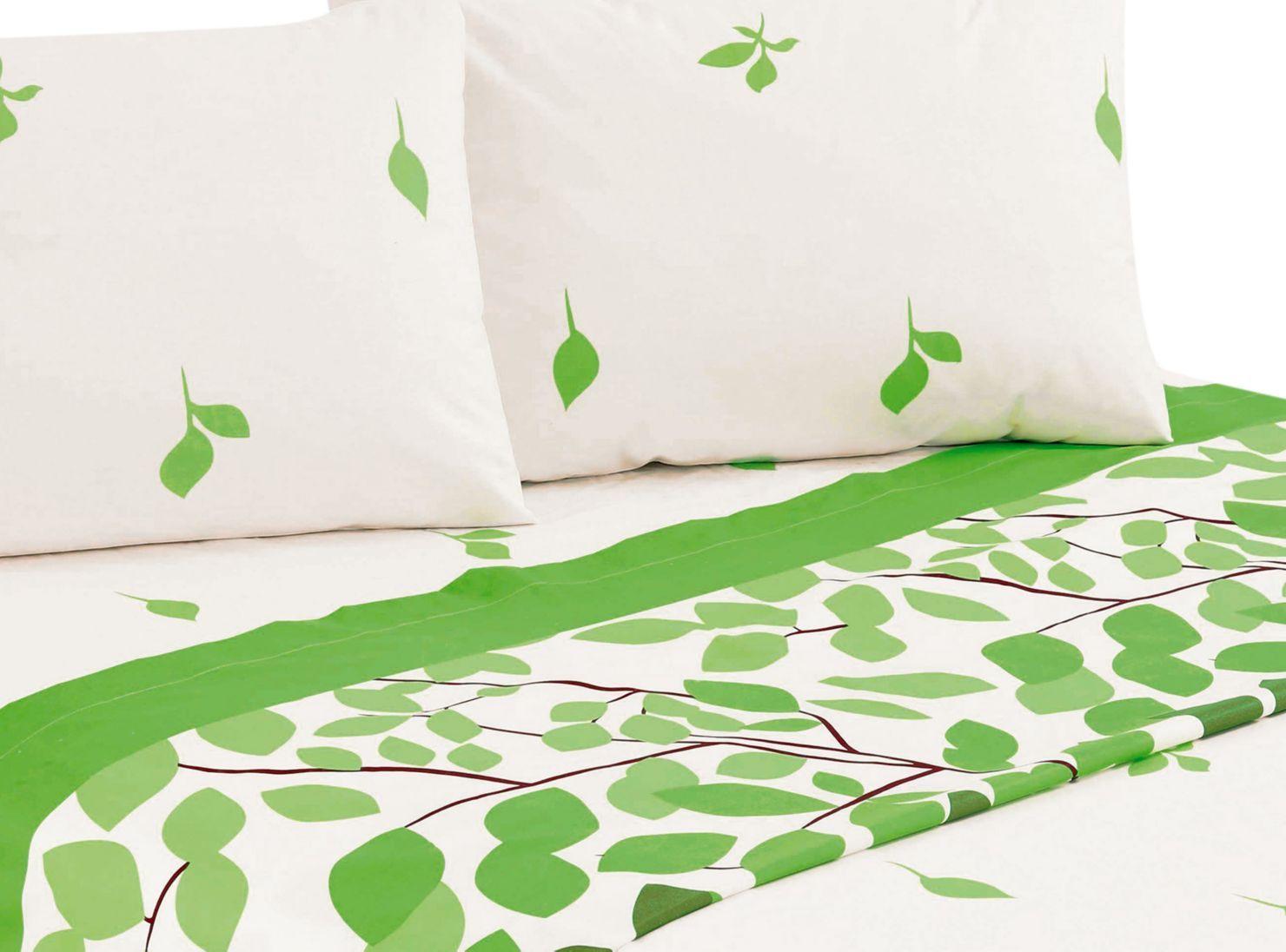 Sábanas King Mallorca 144 Hilos Leaf Verde-0