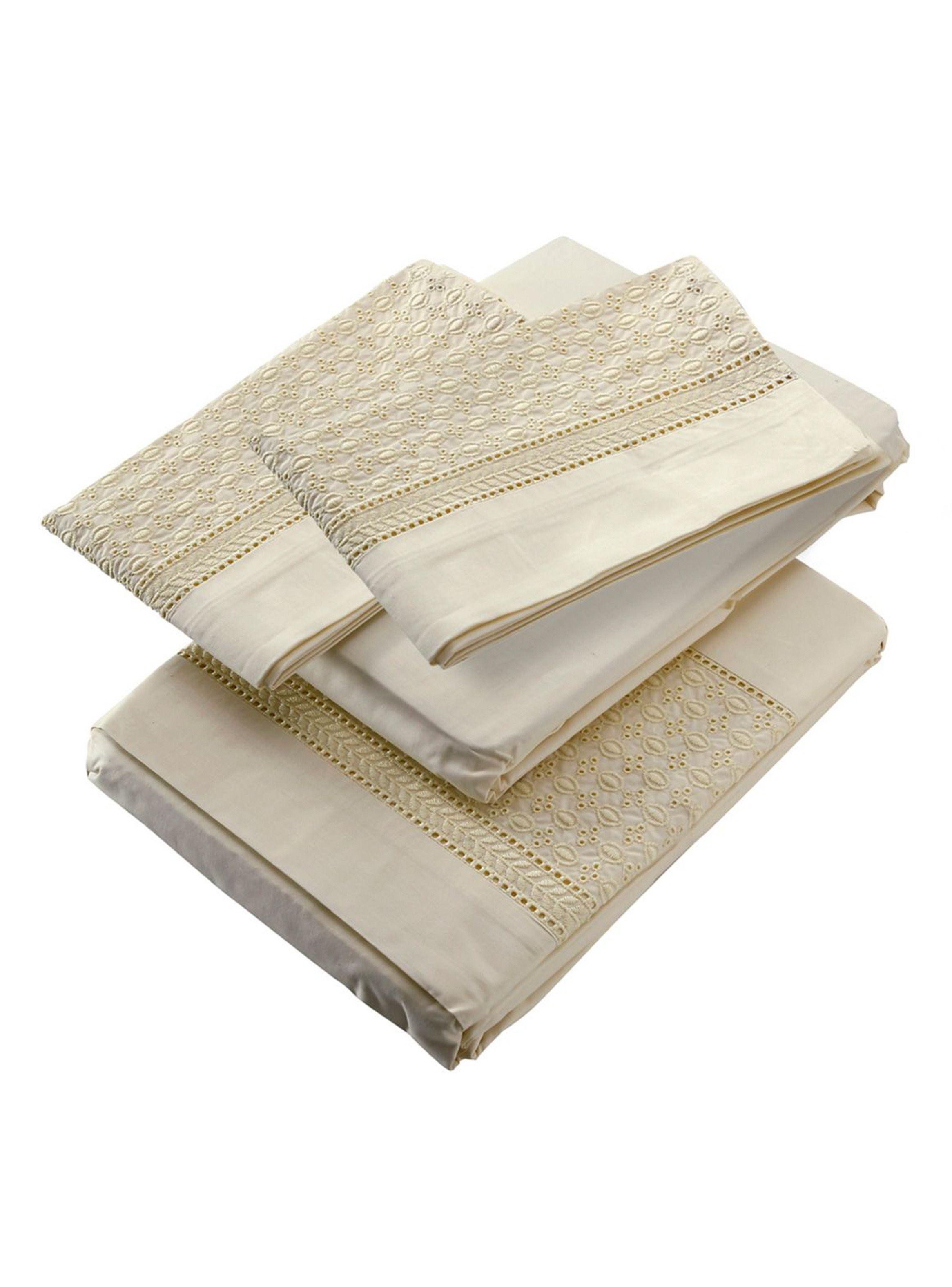 Sábanas 1.5 Plaza Mallorca 180 Hilos Broderie-1