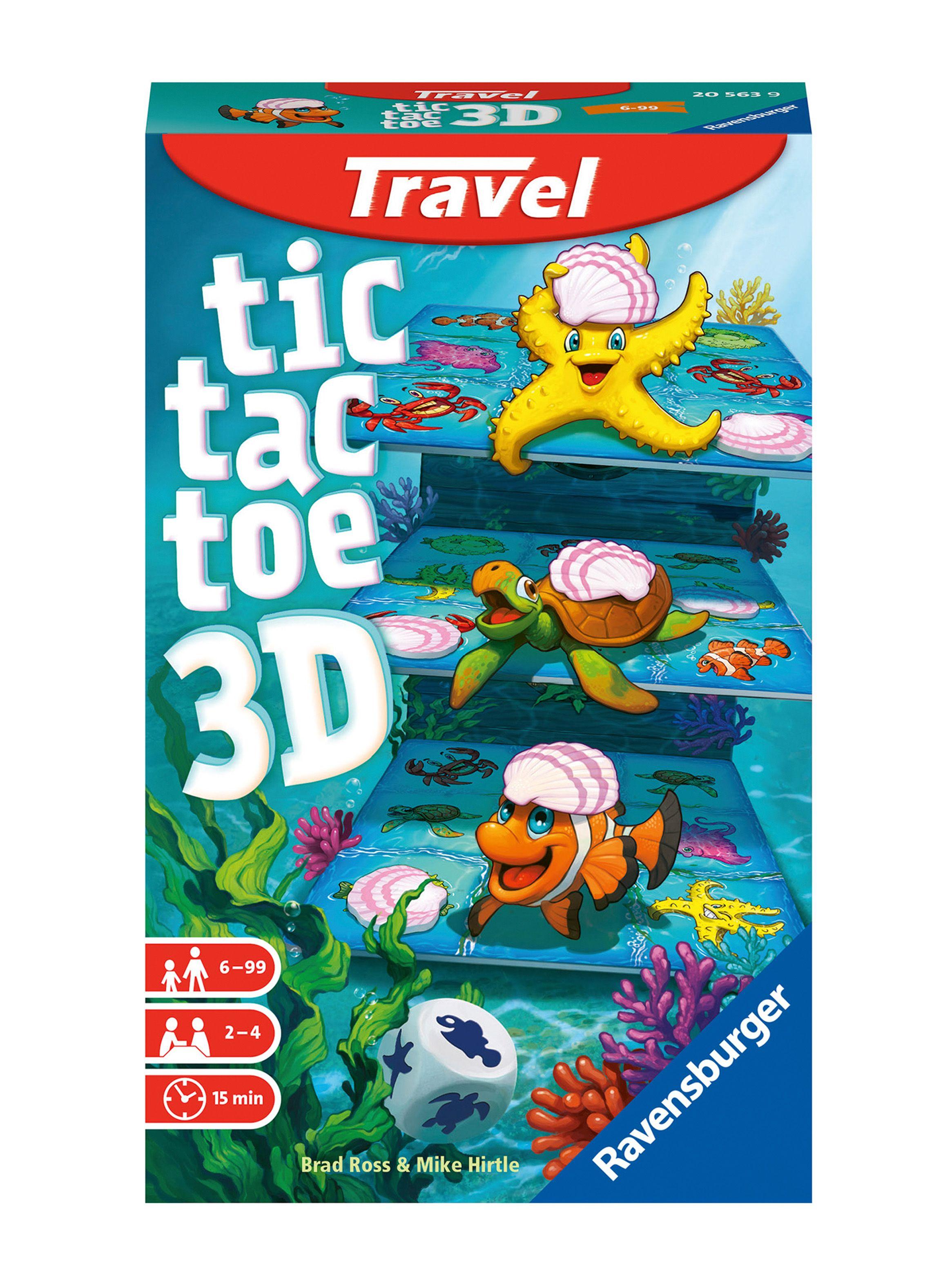 Ravensburger Juego Tic Tac Toe 3D Edición de Viaje Caramba-0