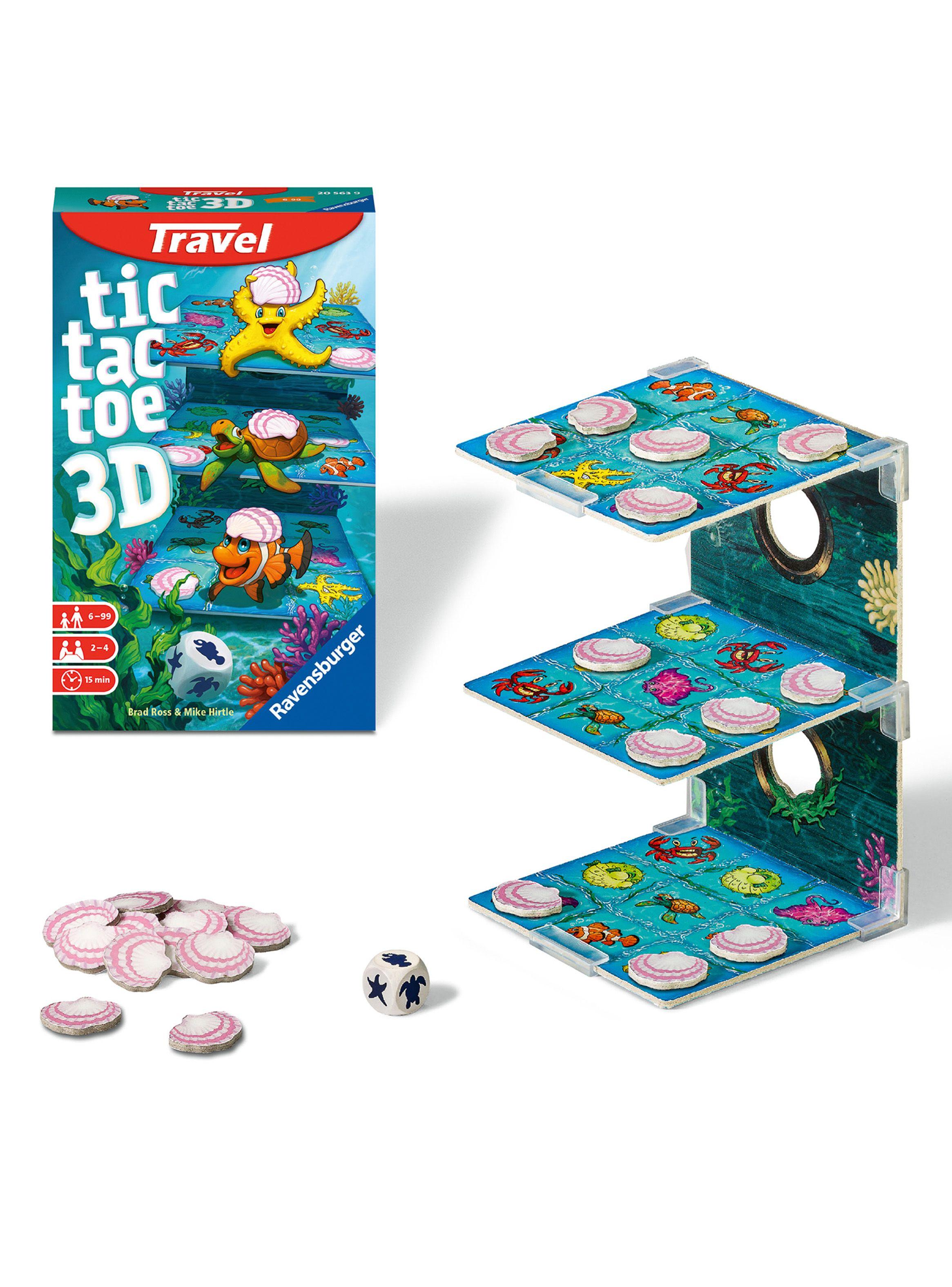 Ravensburger Juego Tic Tac Toe 3D Edición de Viaje Caramba-1