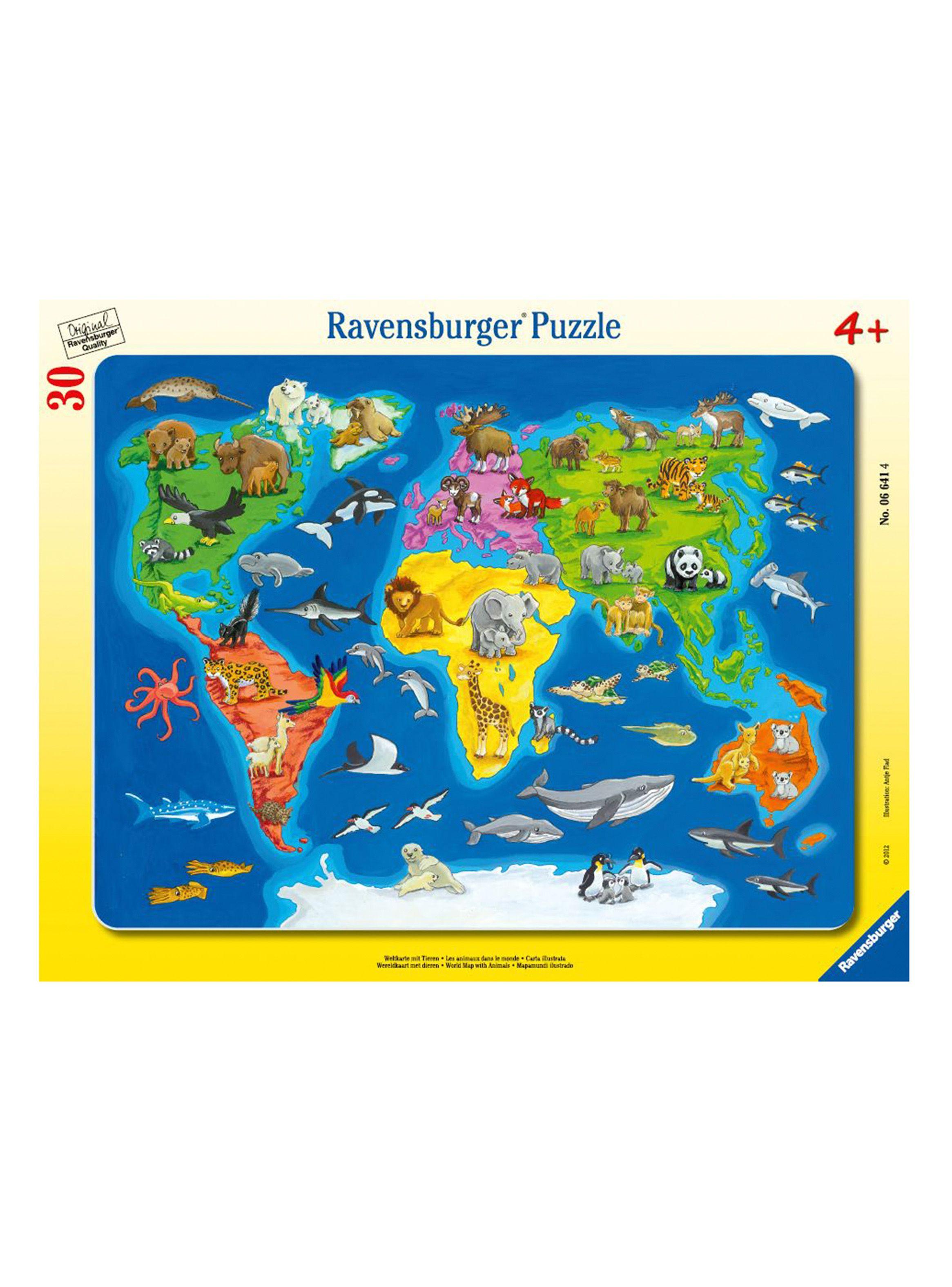 Puzzle Enmarcado Animales del Mundo Ravensburger-0