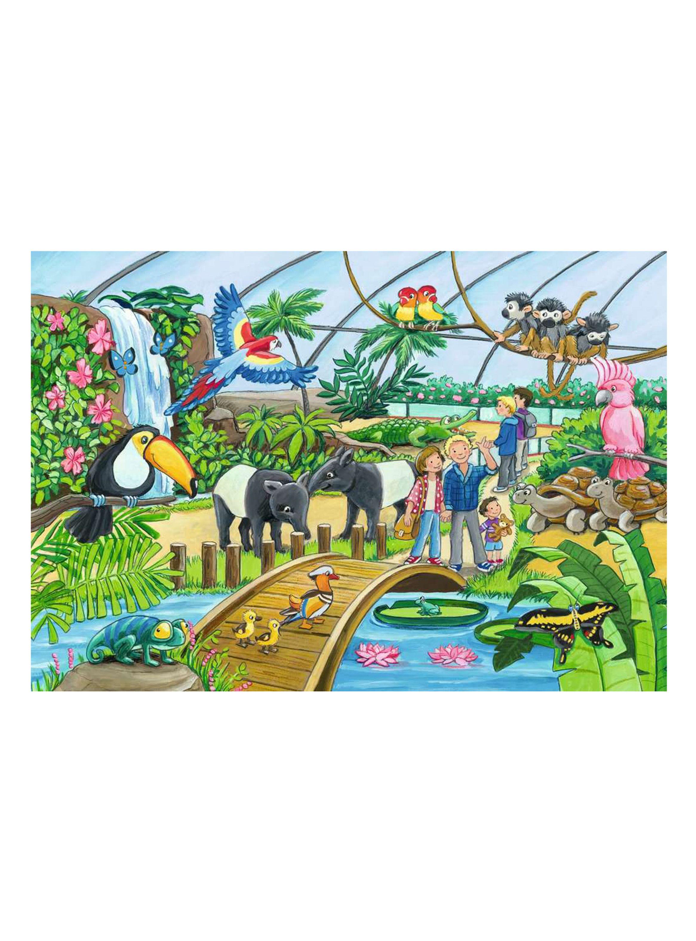Ravensburger Puzzle Visita al Zoológico 2x24 Caramba-2