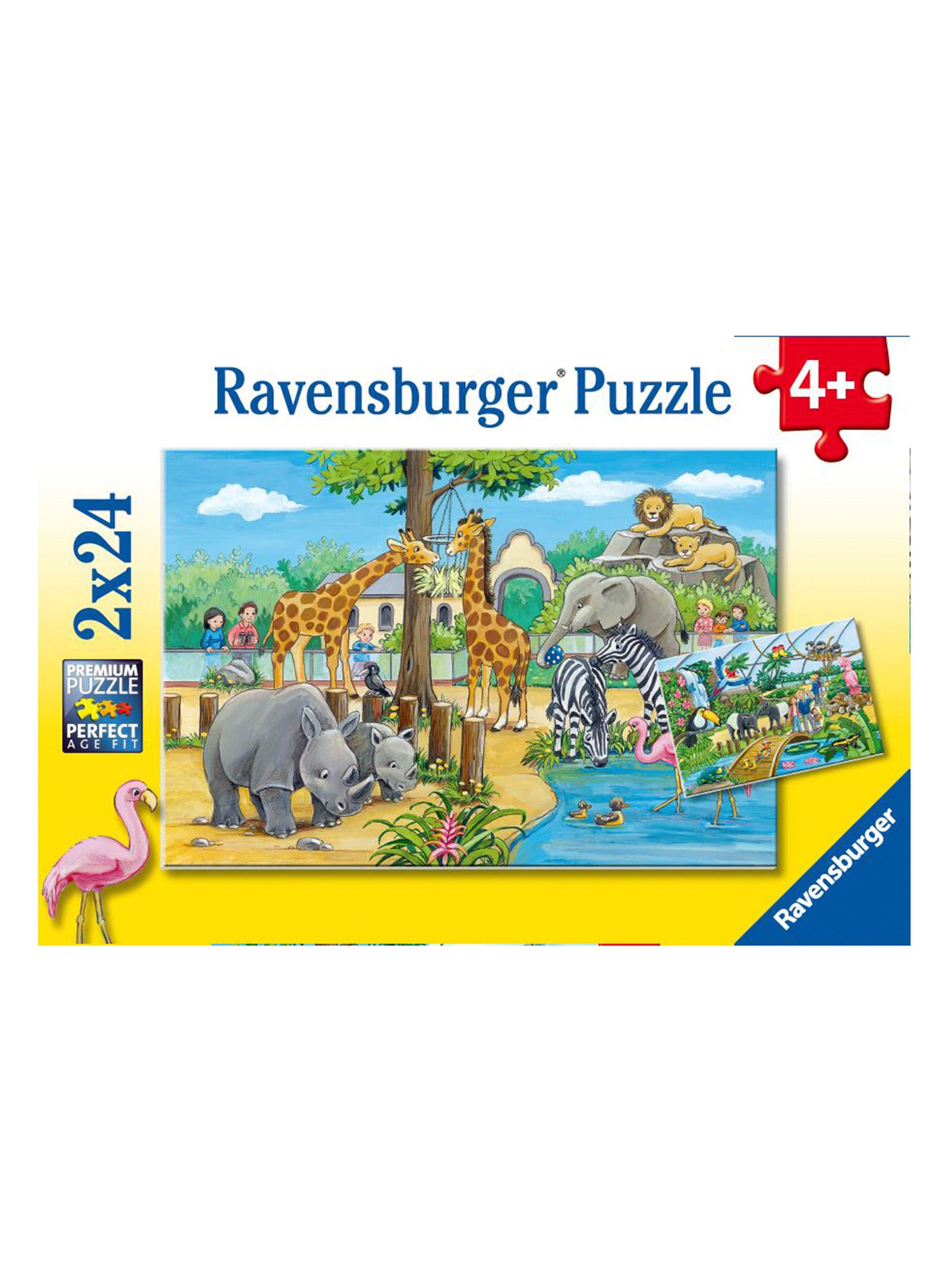 Ravensburger Puzzle Visita al Zoológico 2x24 Caramba-0