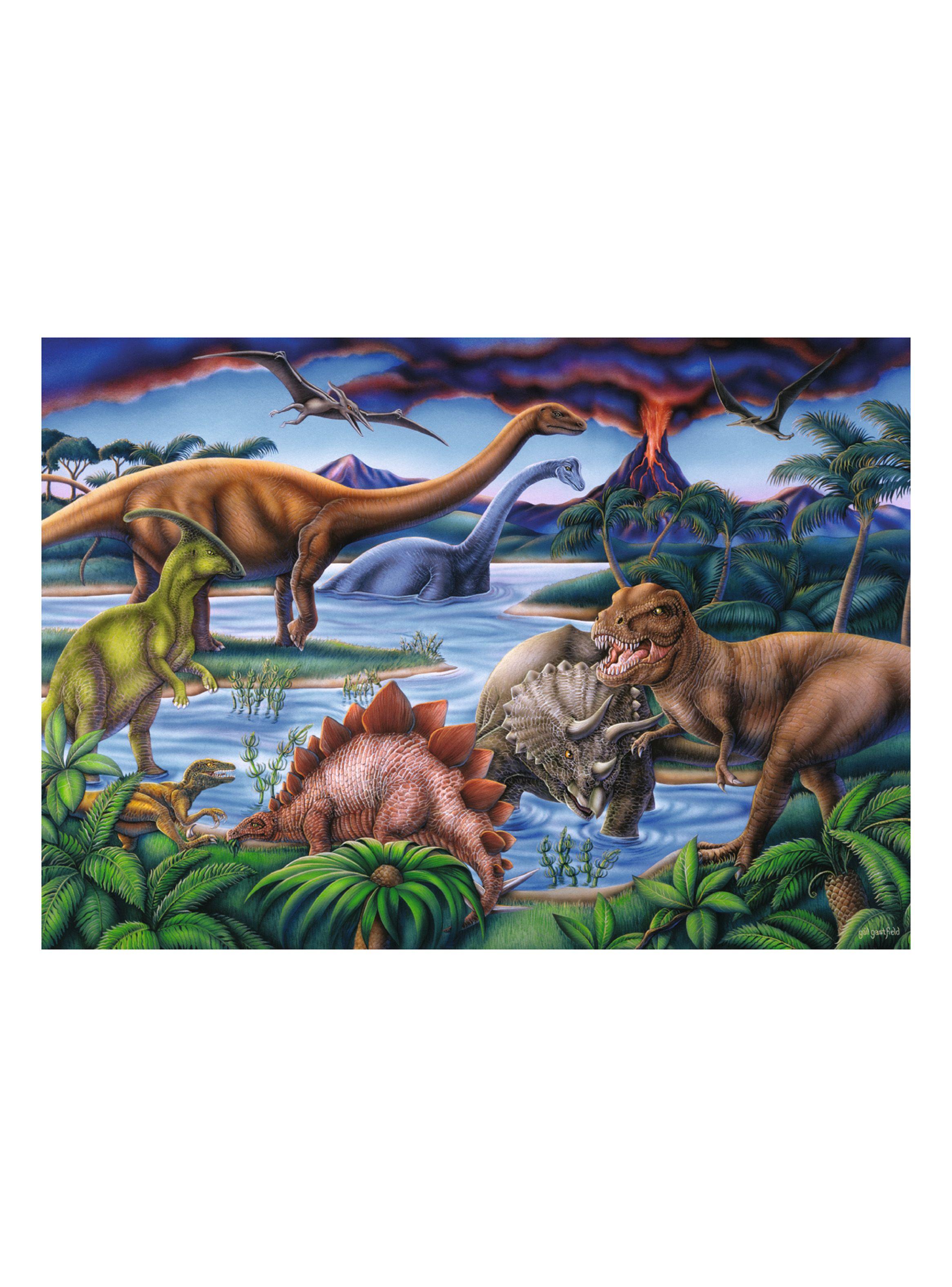 Puzzle Reunión de Dinosaurios 35 Piezas Caramba-1