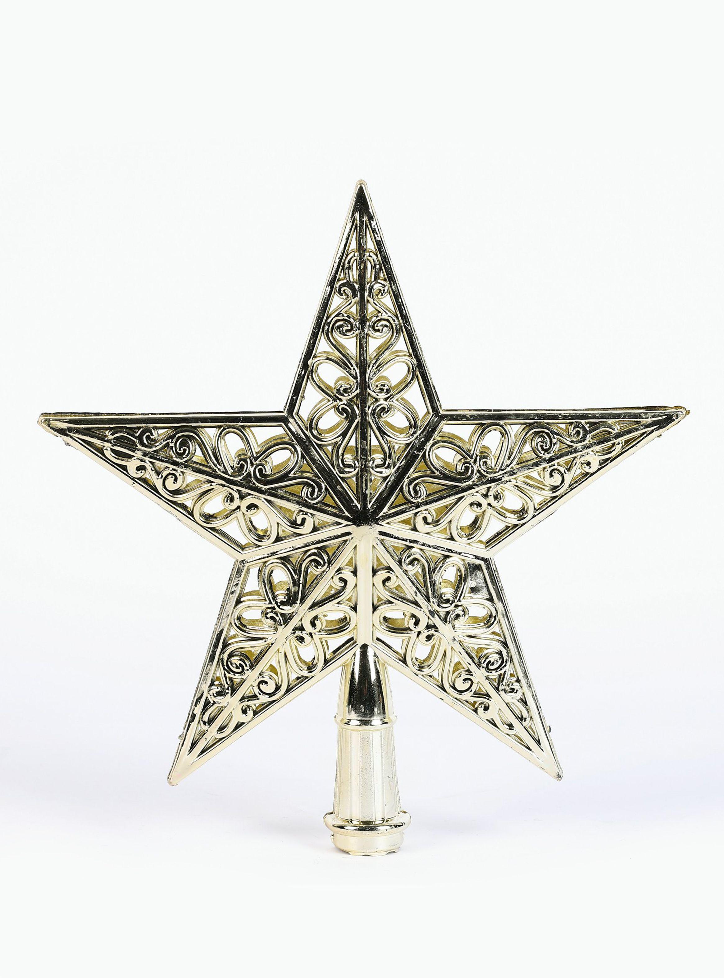 Punta Árbol Estrella Dorado-0