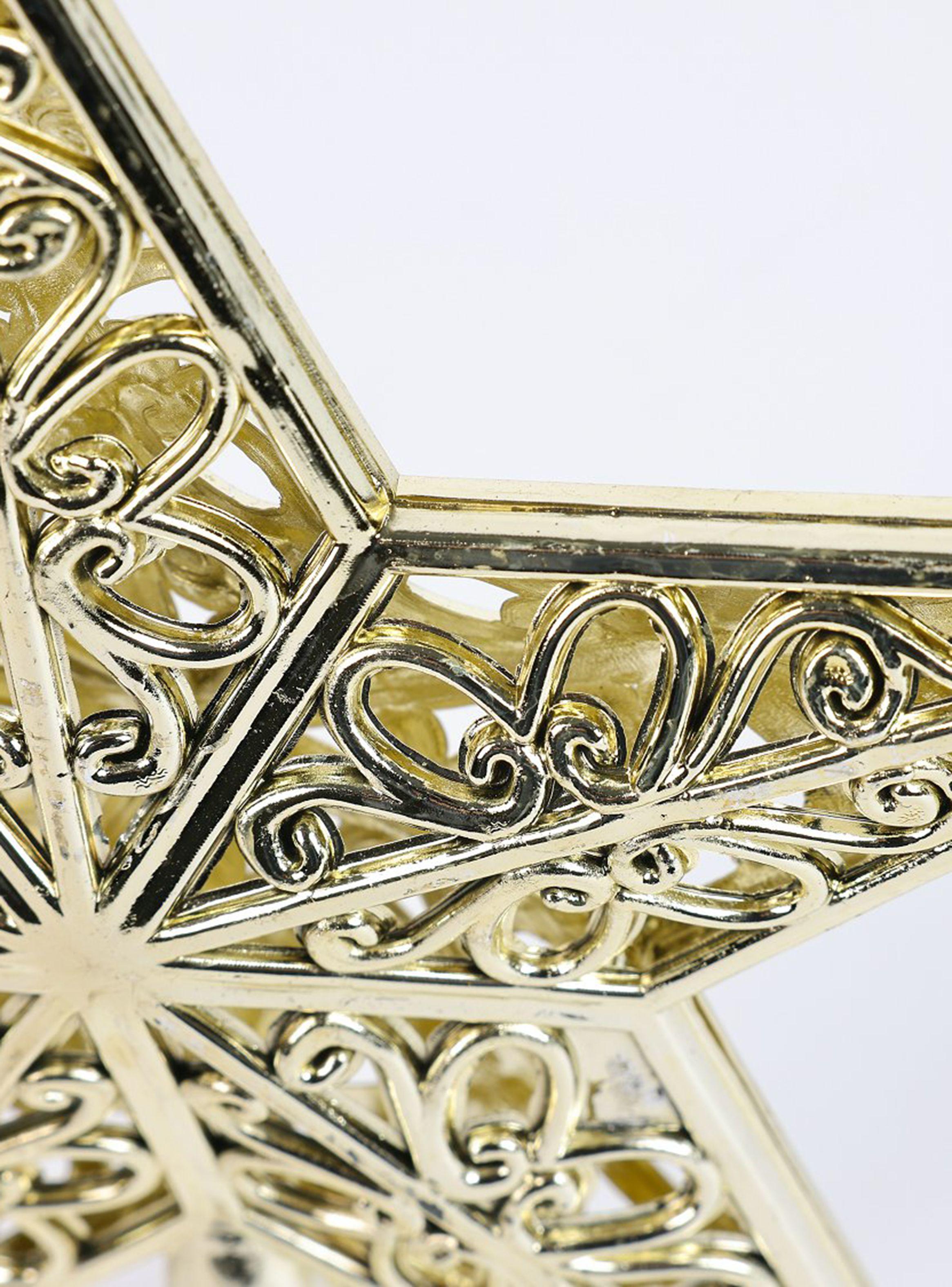 Punta Árbol Estrella Dorado-2