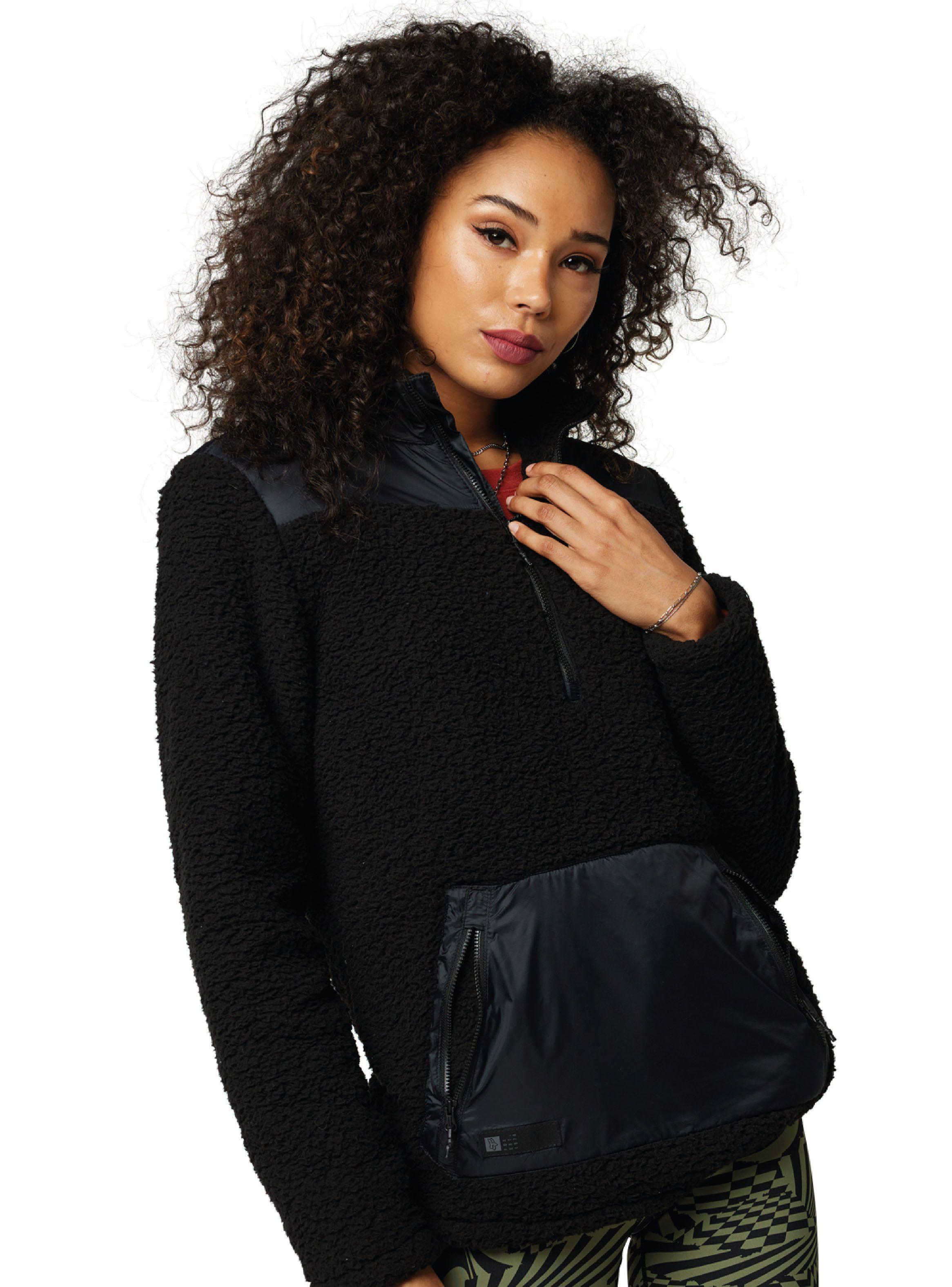 Polerón Sherpa Lined Negro-0