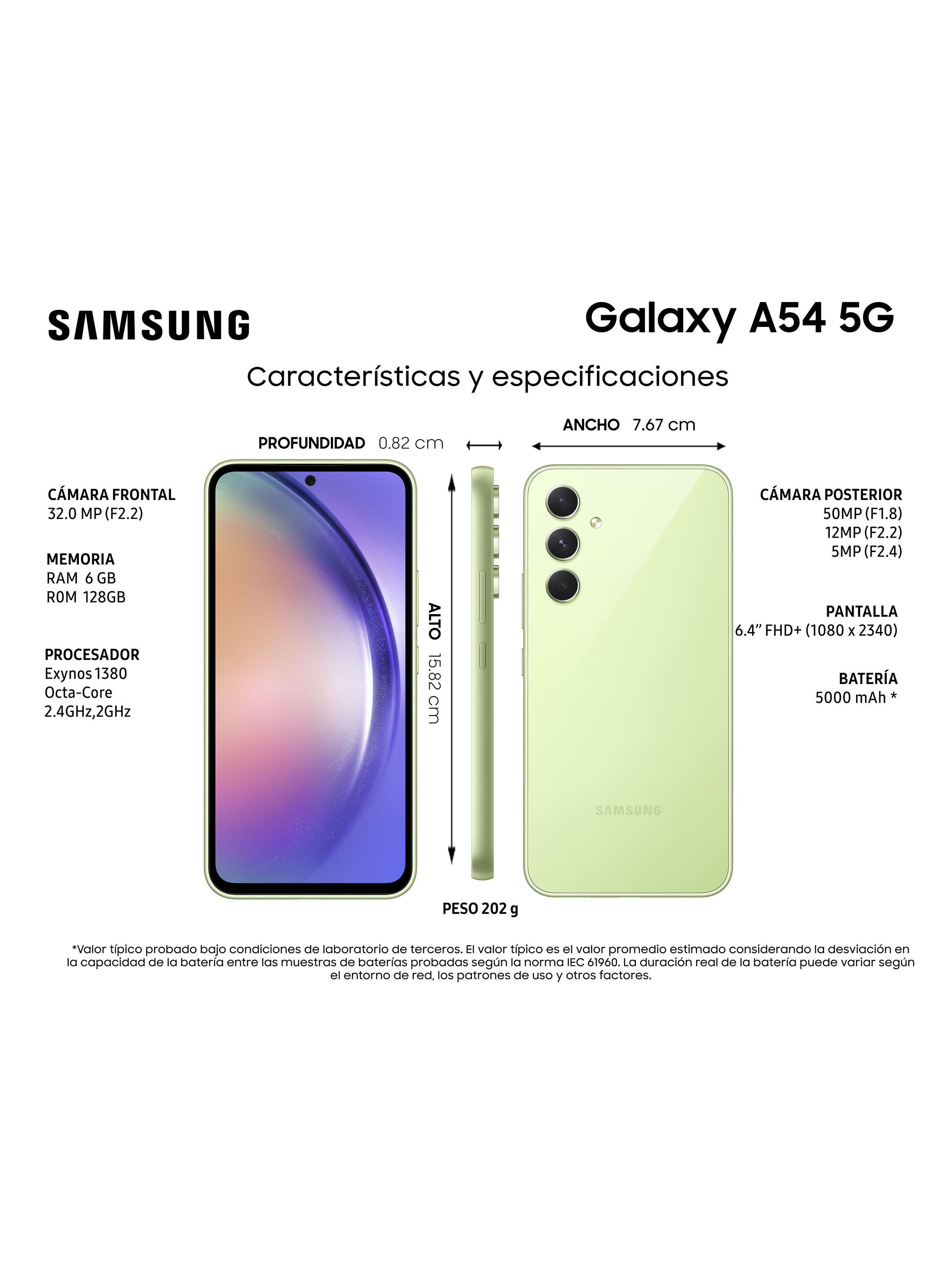 Smartphone Galaxy A54 5G 128GB 6.4" Awesome Lime Liberado-4