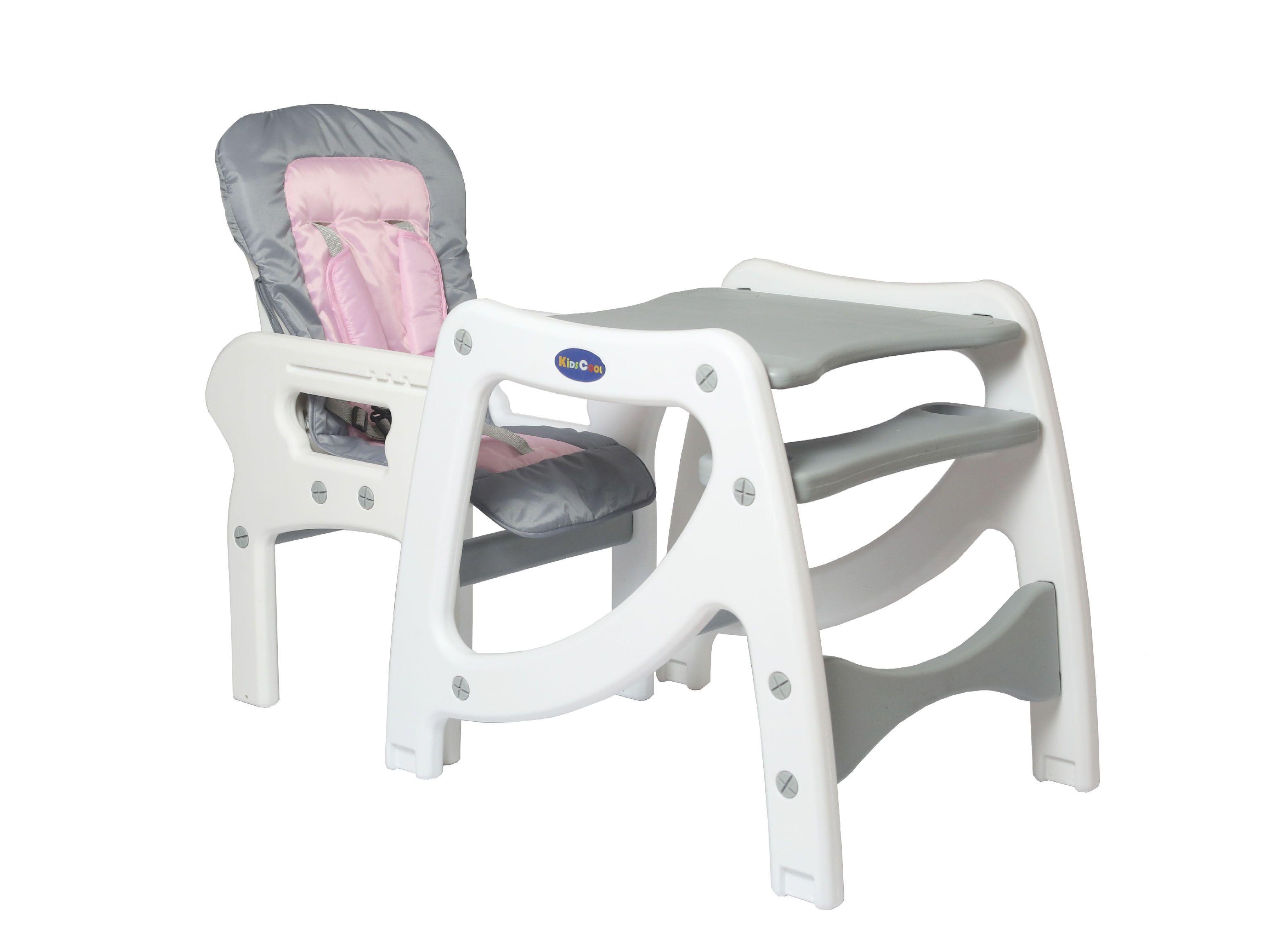 Silla Kidscool Comer 3 Funciones en 1 Rosado-2