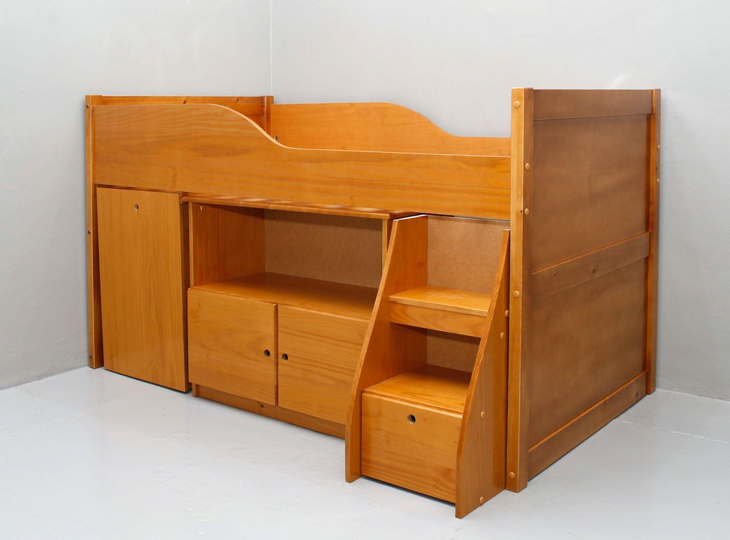 Cama Funcional 1.5 Plazas Multi Miel-3