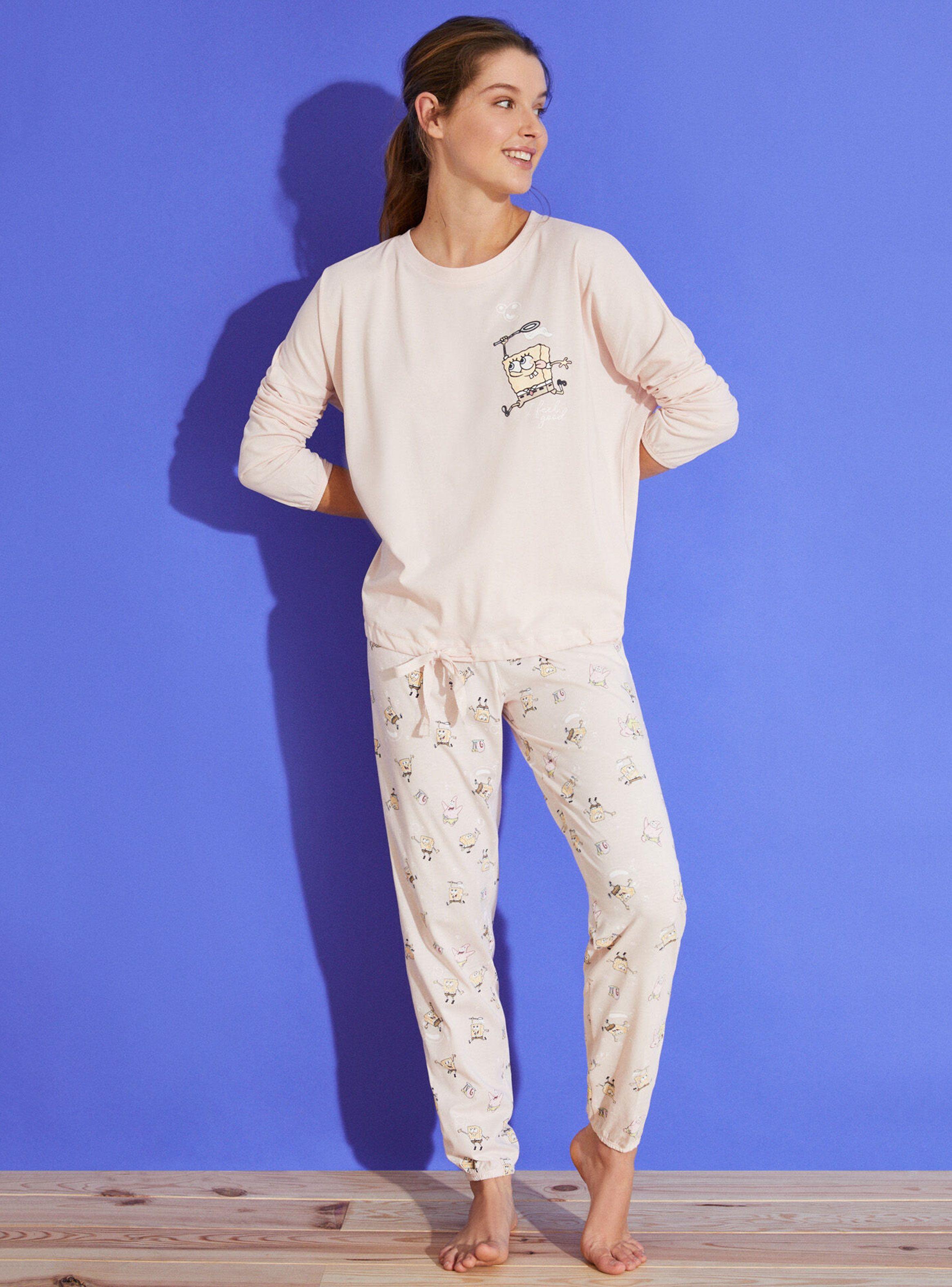 Pijama Sponge Bob Rosa-0