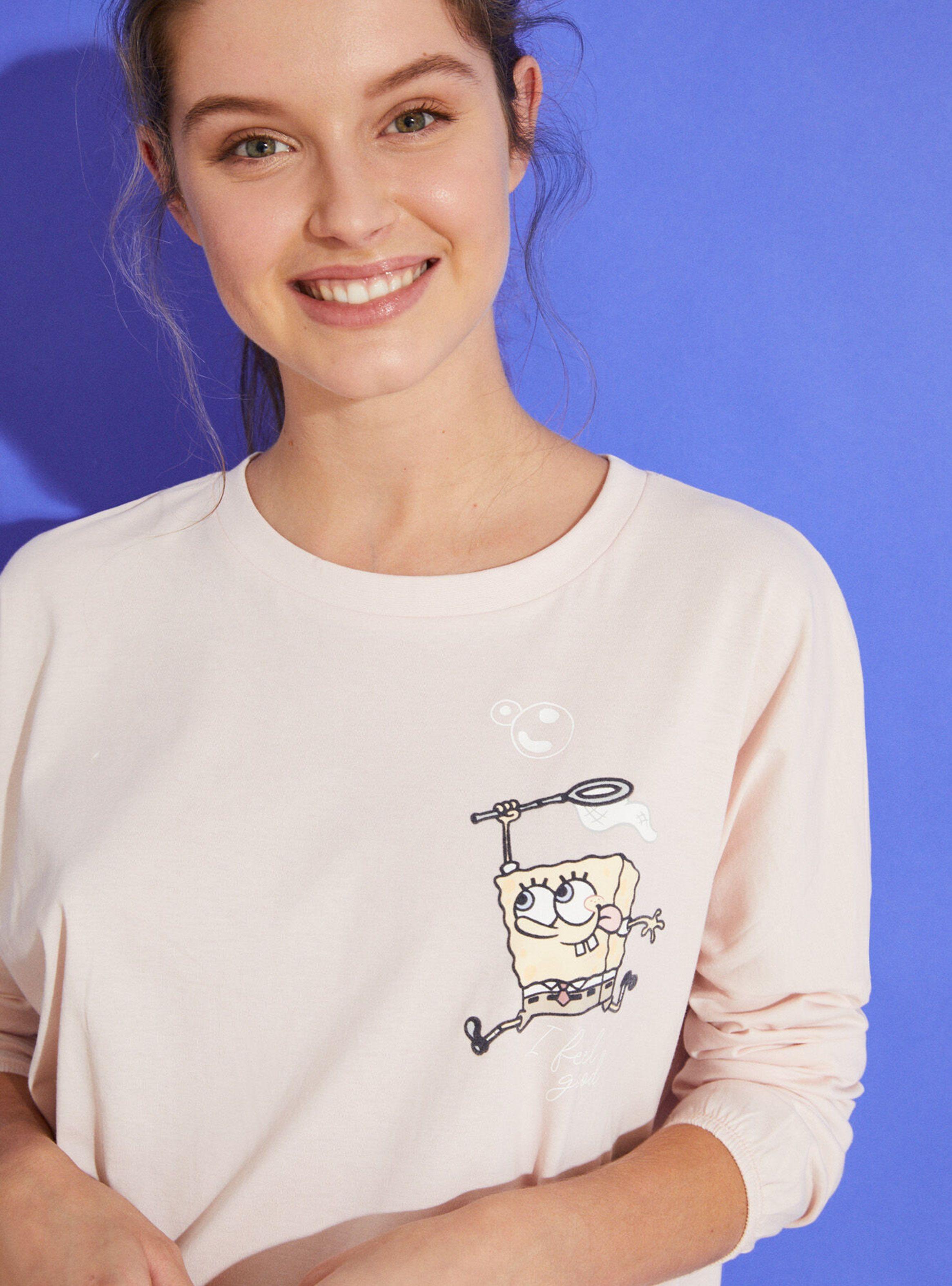 Pijama Sponge Bob Rosa-2