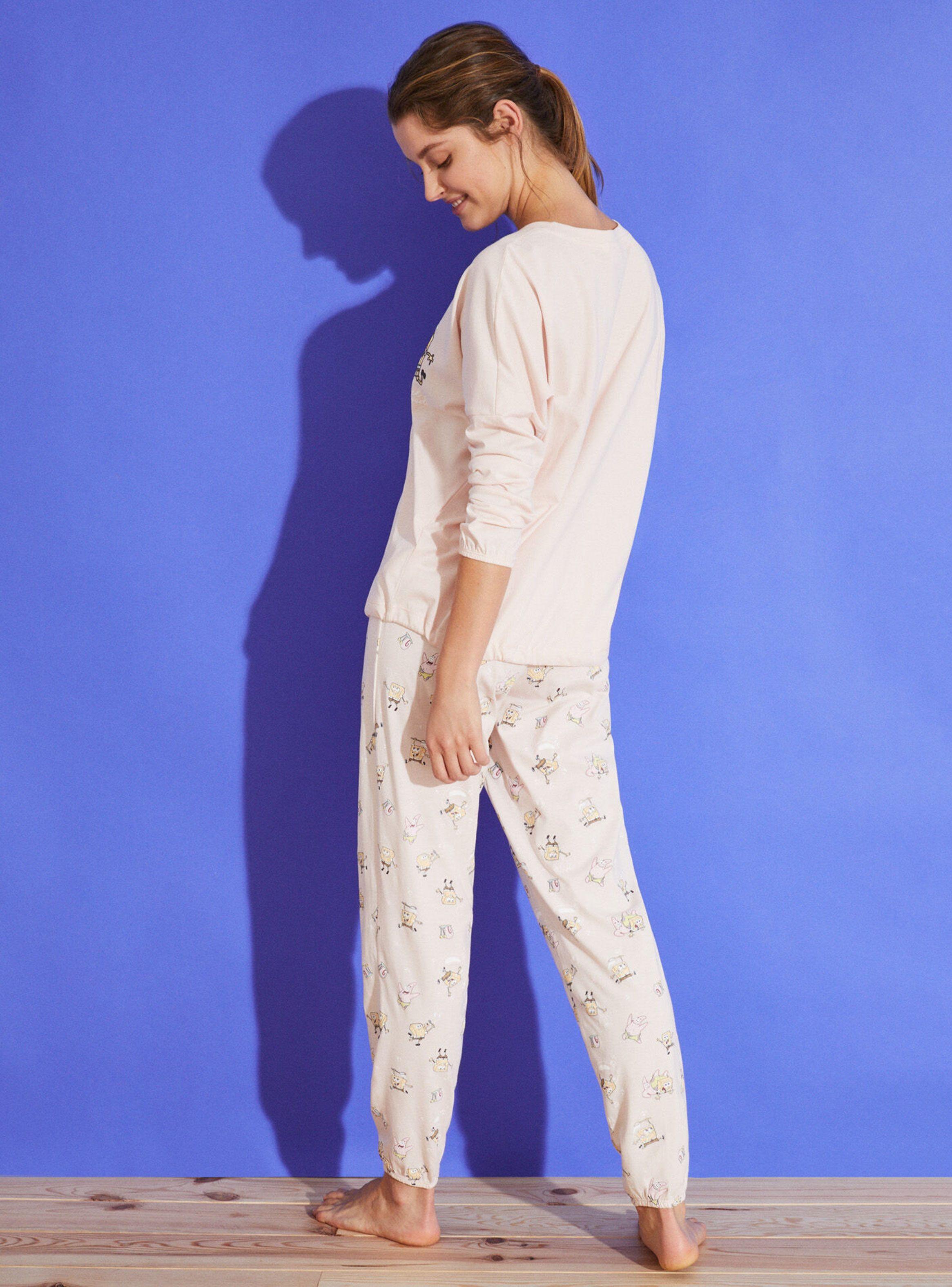 Pijama Sponge Bob Rosa-1