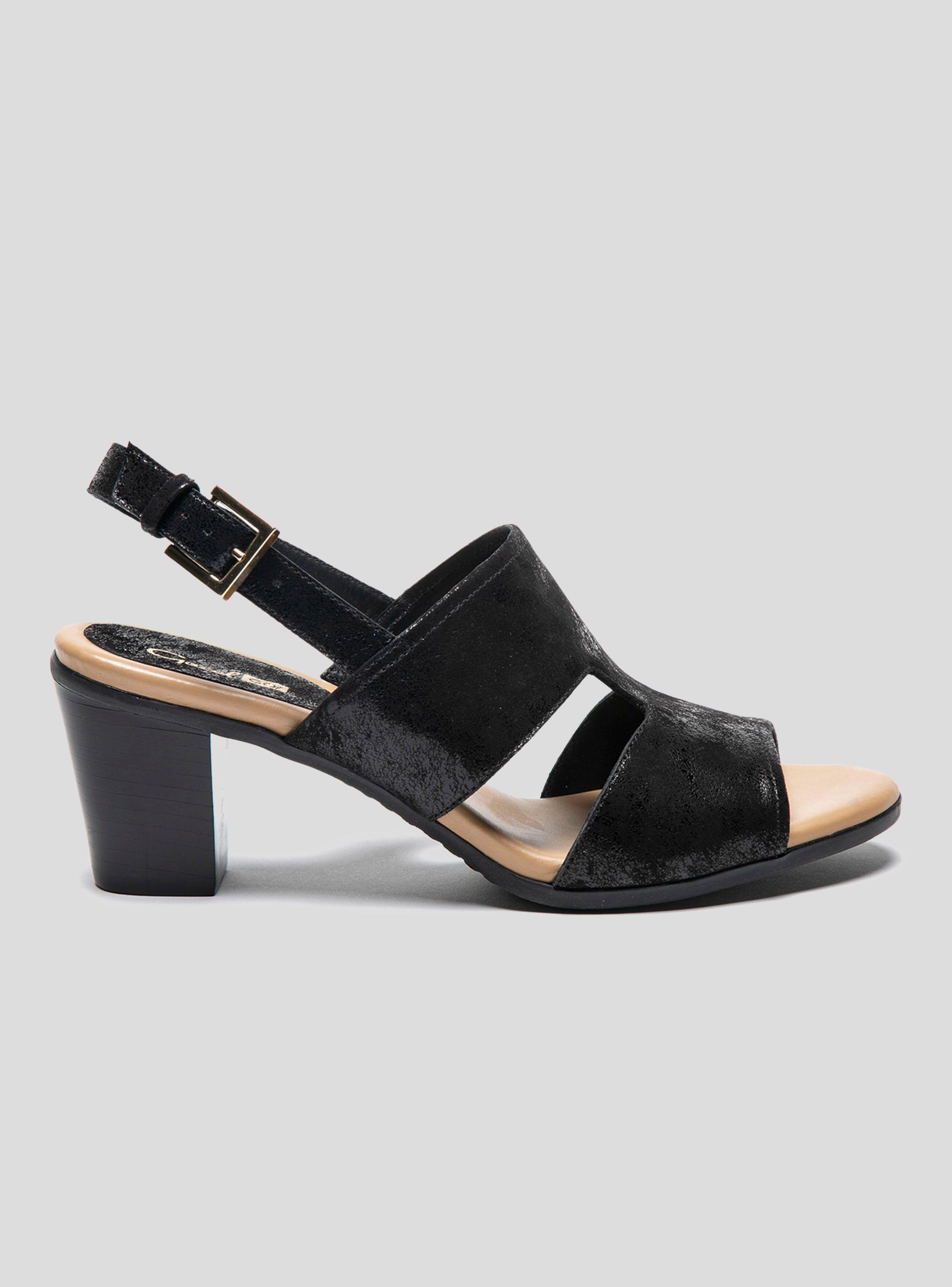 Sandalia Gacel Roxxane Taco Cono Negro Mujer-0