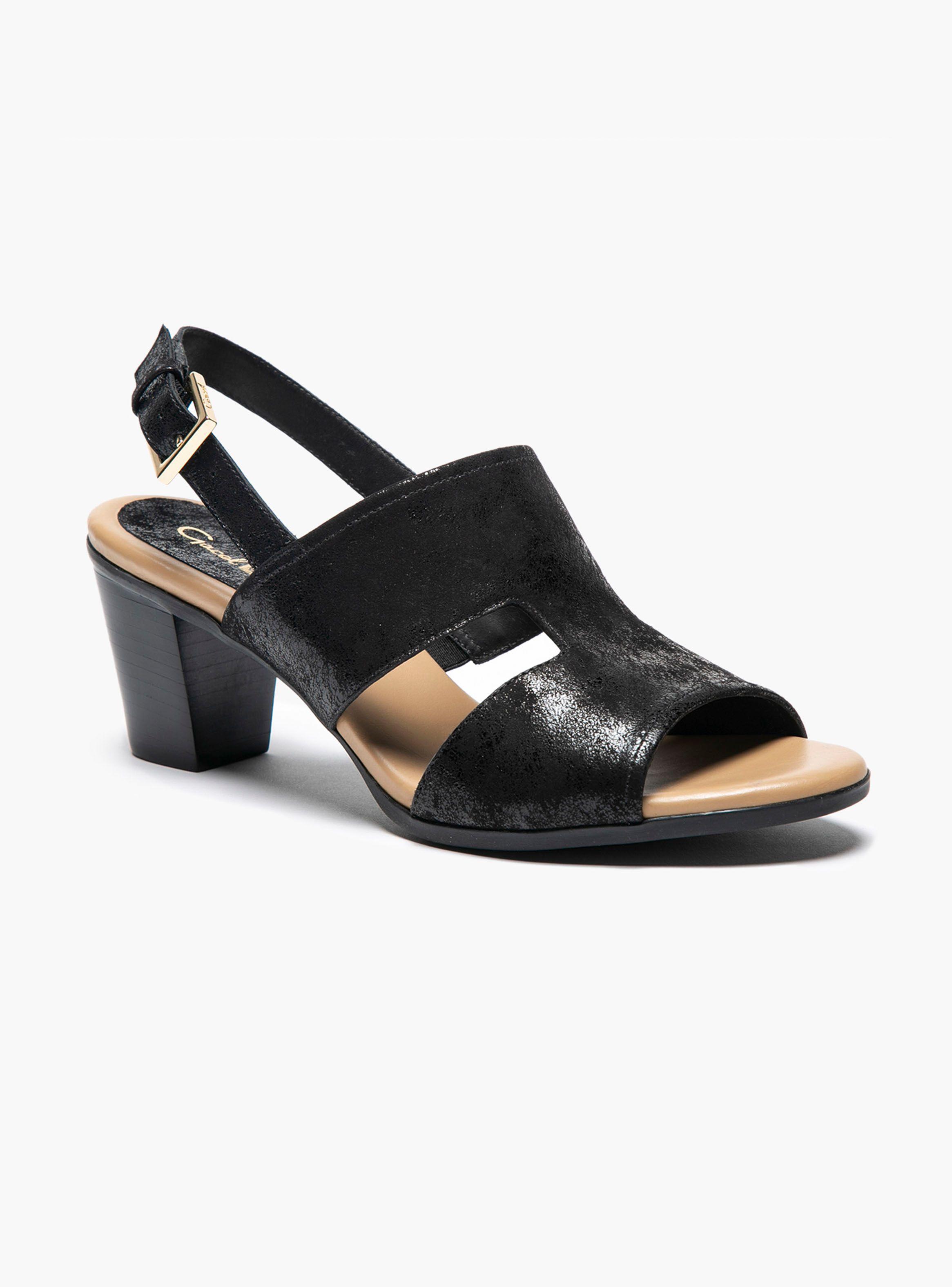 Sandalia Gacel Roxxane Taco Cono Negro Mujer-2