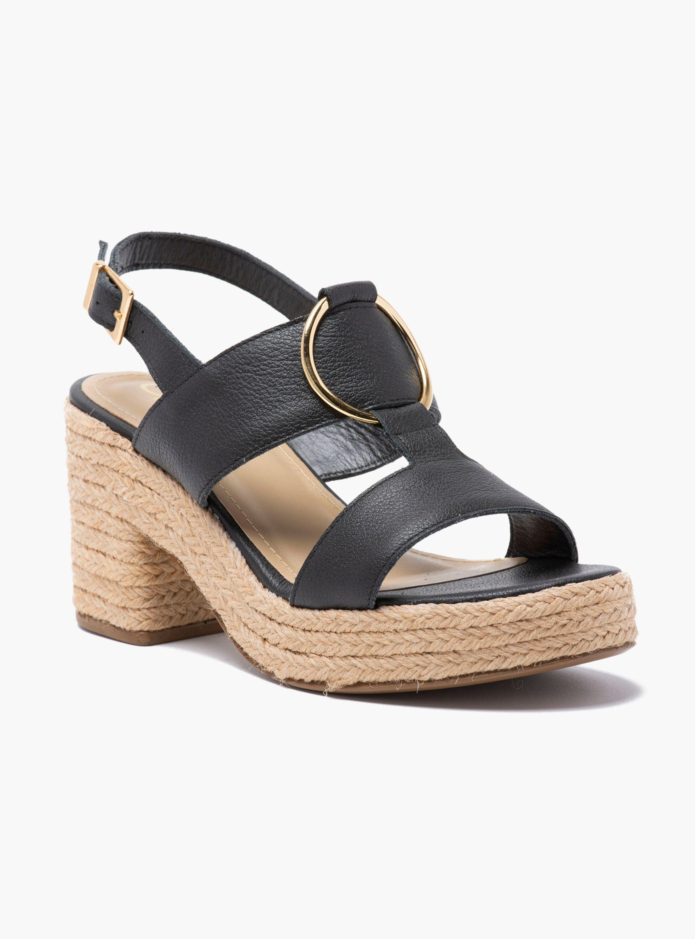 Sandalia Gacel Nadia Plataforma Negro Mujer-2