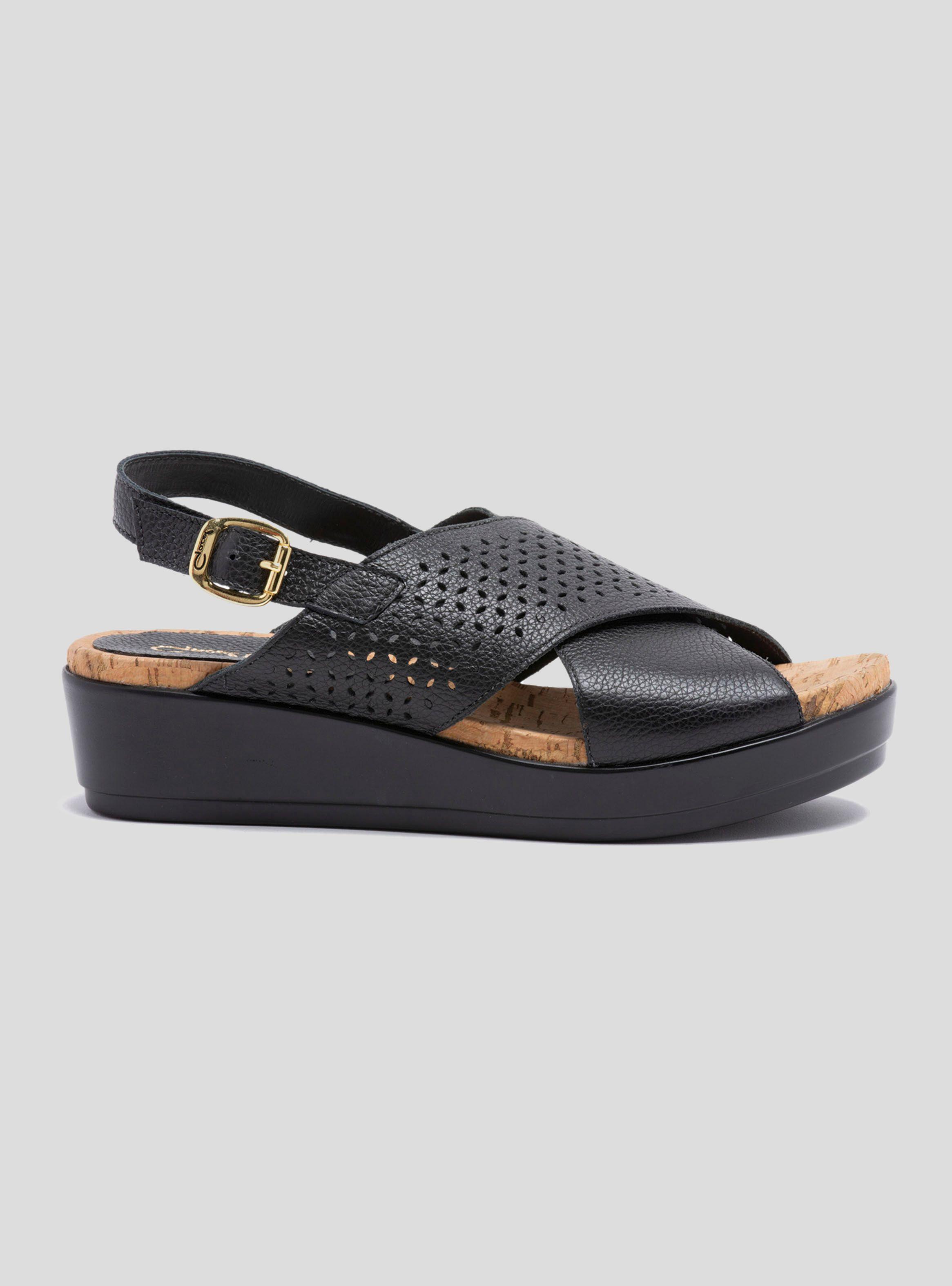 Sandalia Gacel Meryl Plataforma Negro Mujer-0