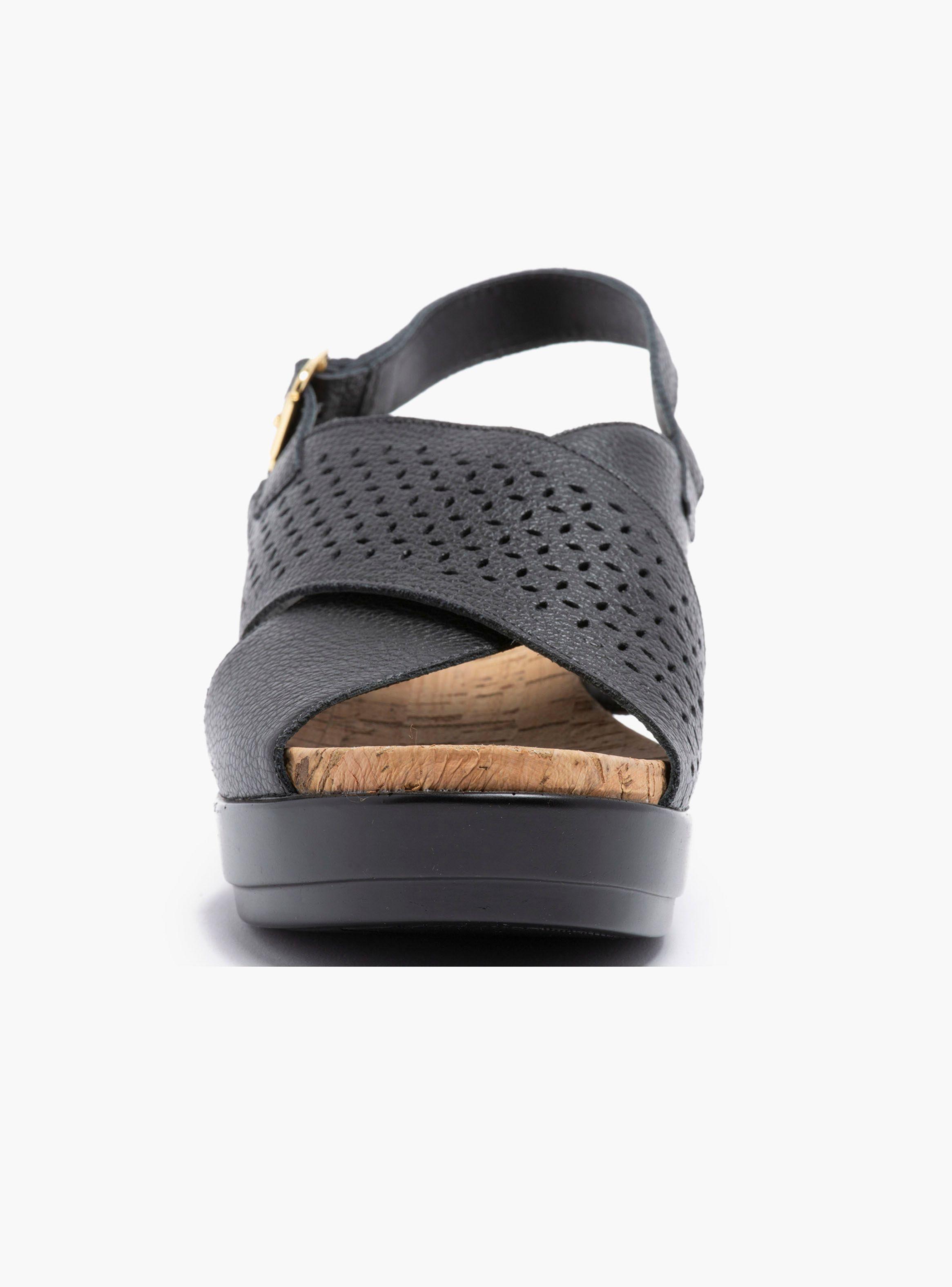 Sandalia Gacel Meryl Plataforma Negro Mujer-1