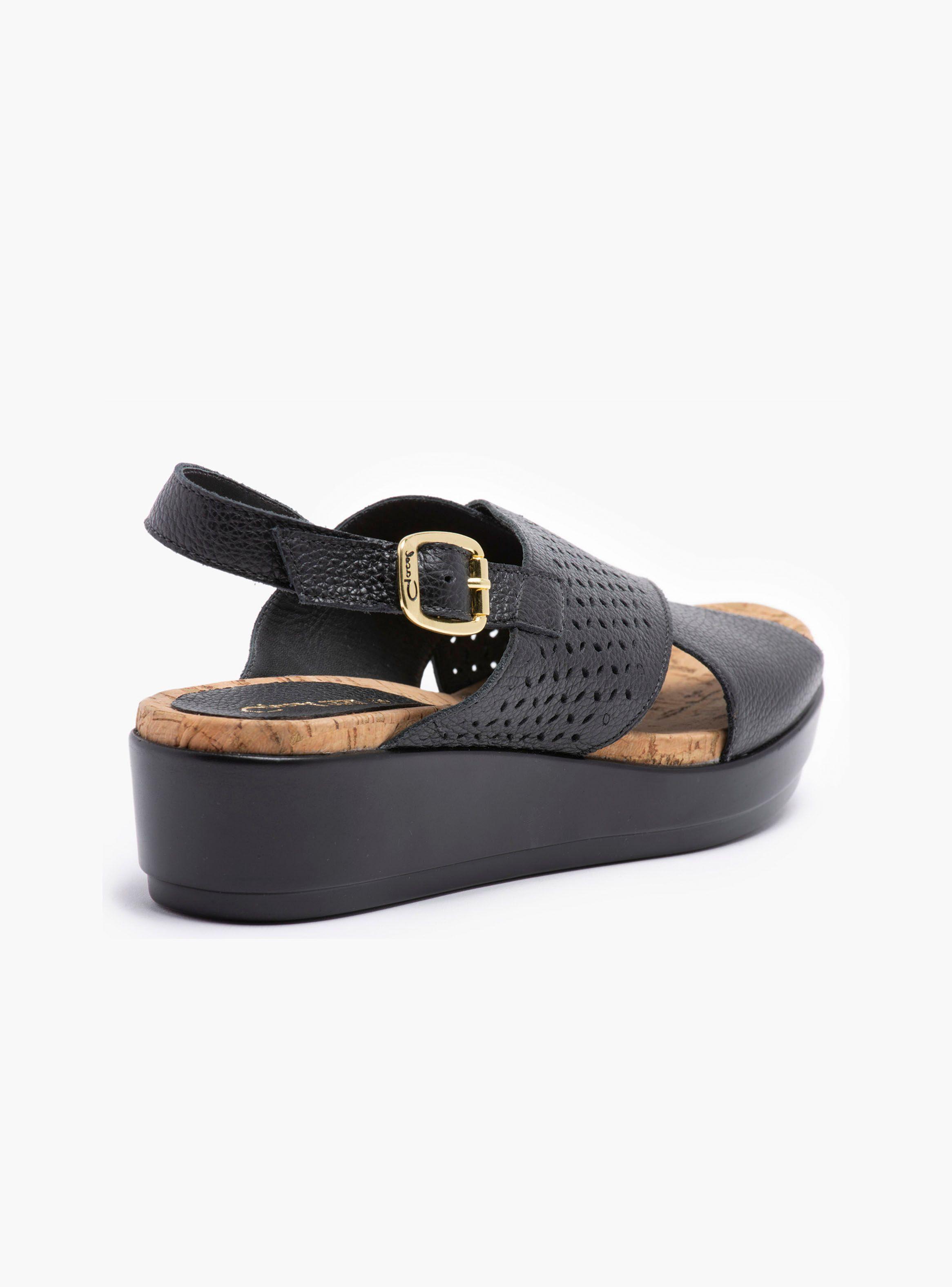 Sandalia Gacel Meryl Plataforma Negro Mujer-3