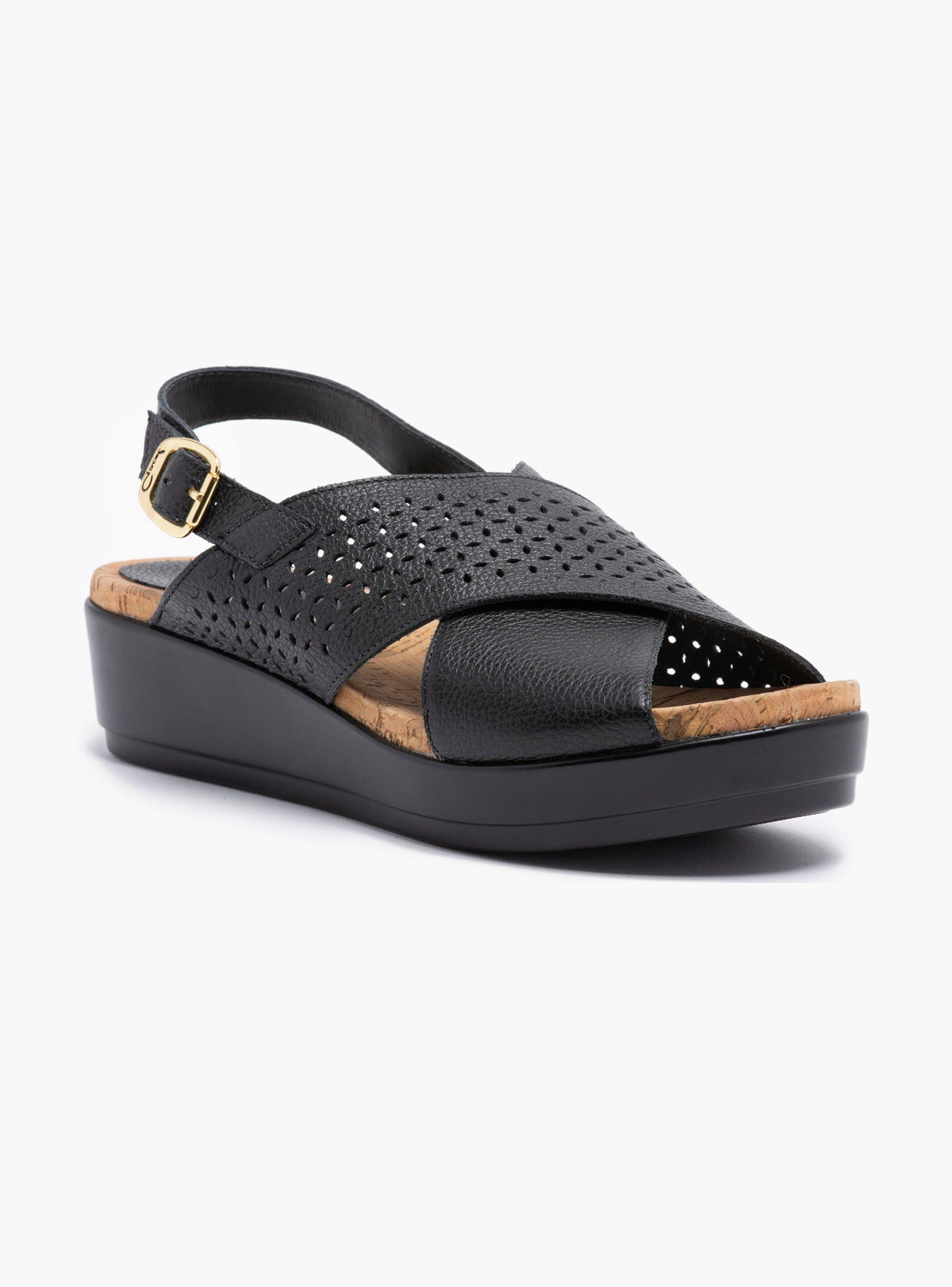 Sandalia Gacel Meryl Plataforma Negro Mujer-2