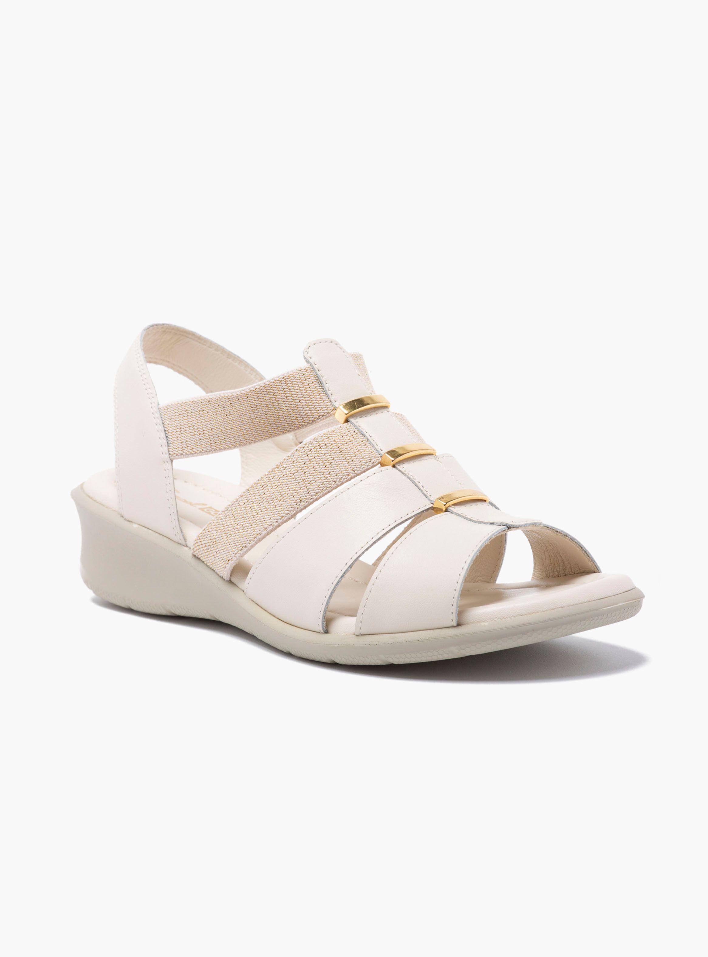 Sandalia Gacel Melissa Plataforma Off White Mujer-2