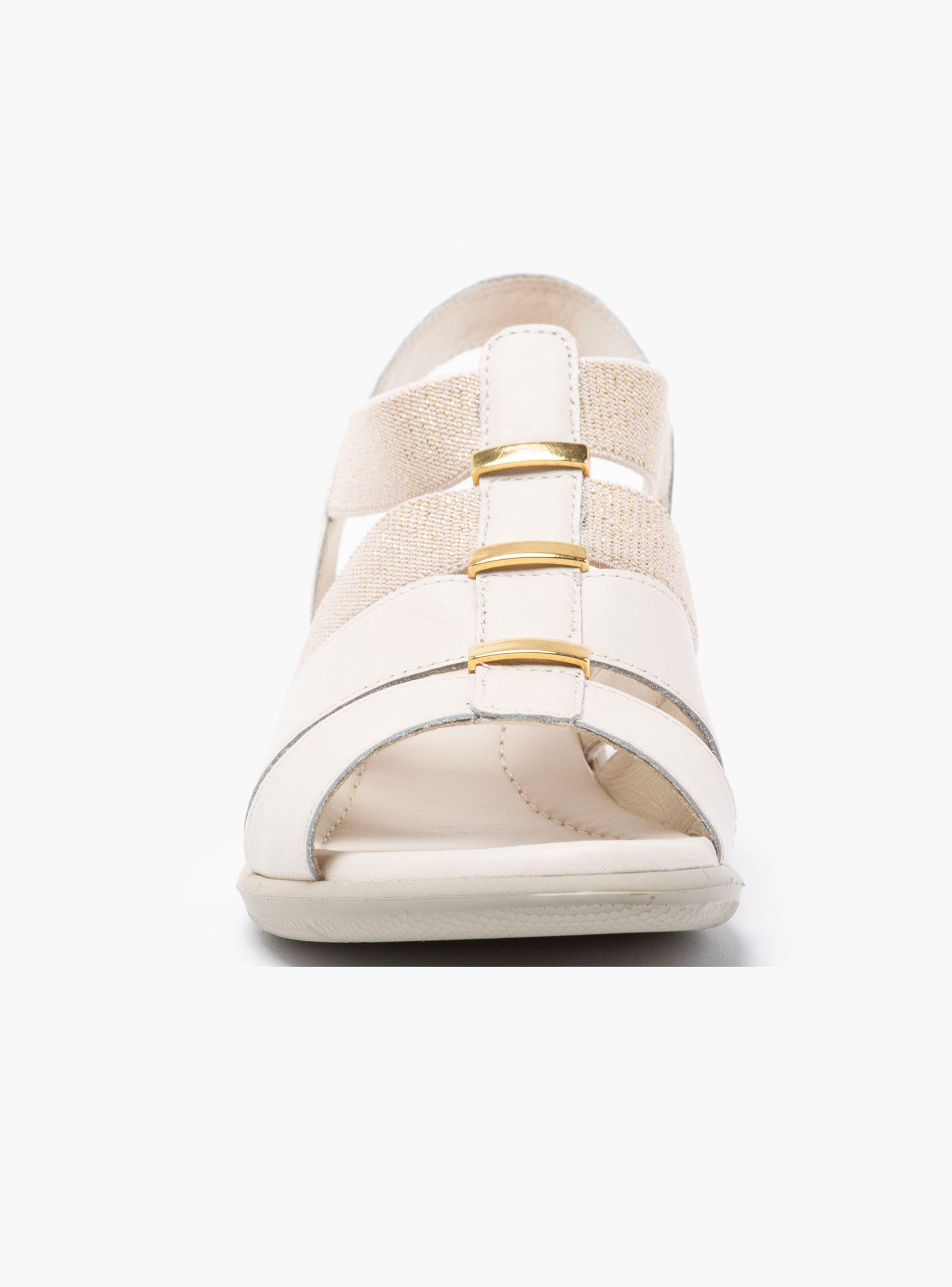 Sandalia Gacel Melissa Plataforma Off White Mujer-1