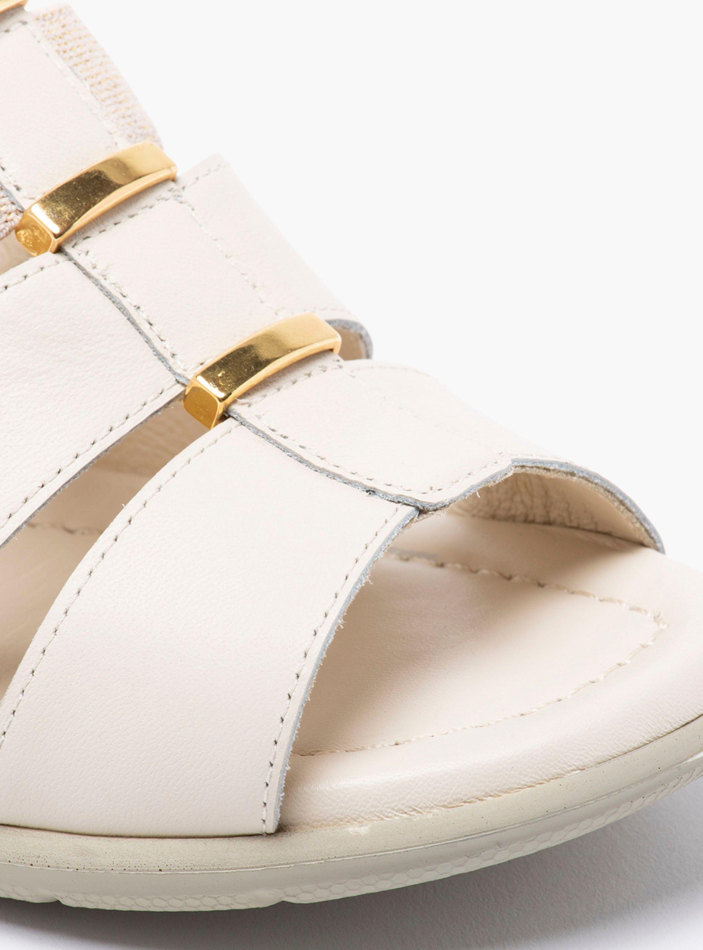 Sandalia Gacel Melissa Plataforma Off White Mujer-4