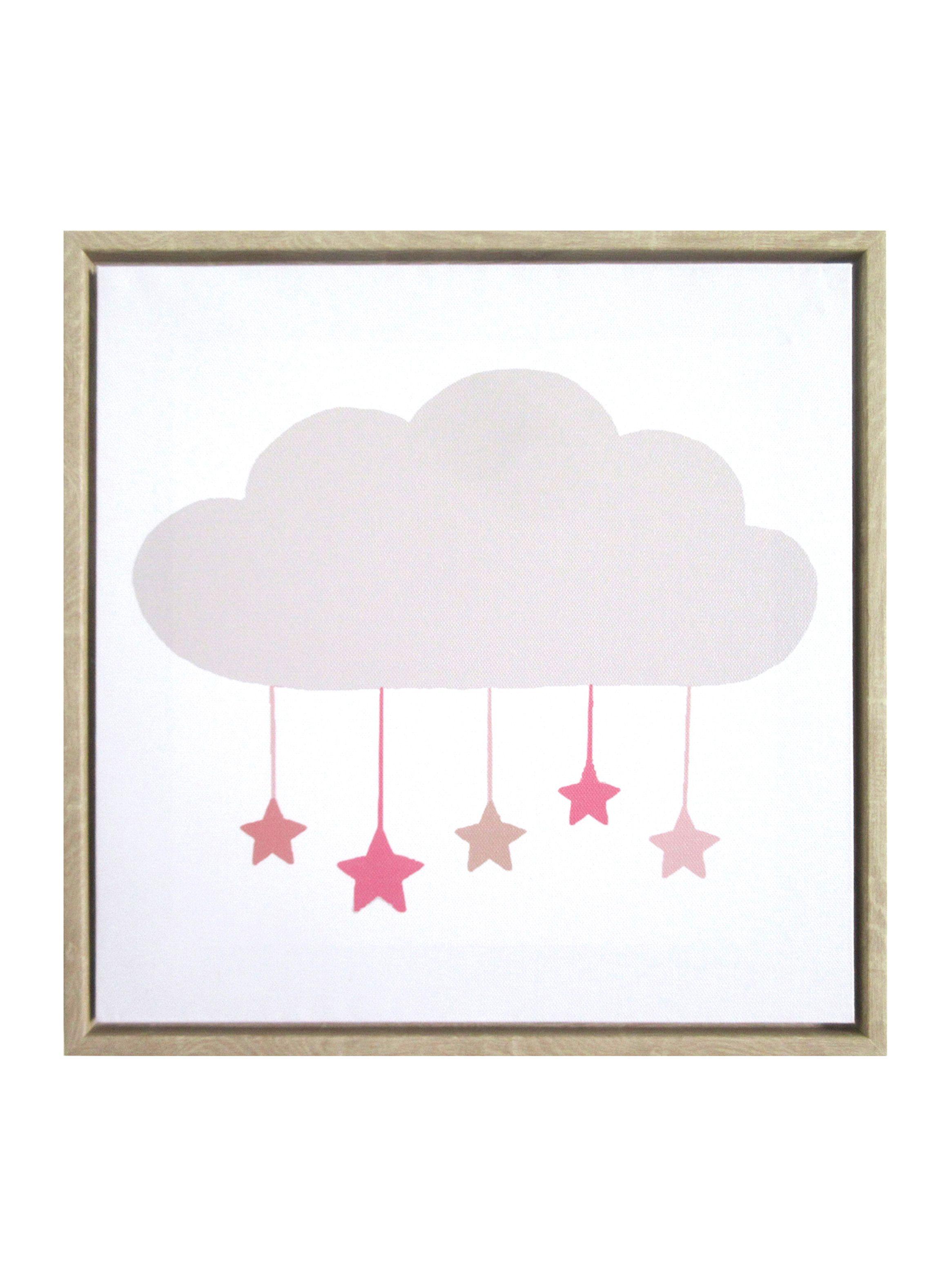 Canva Nube y Estrellas 30 x 30 cm-0