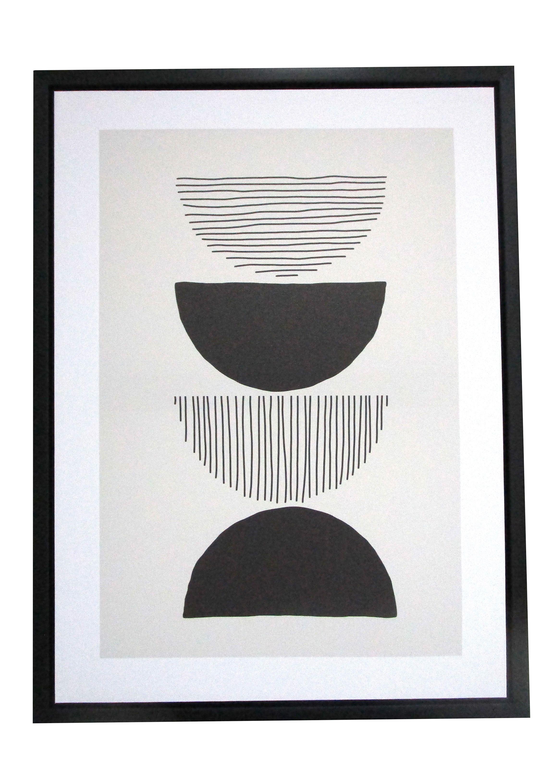 Cuadro Geo Negro 1 45 x 60 cm-0