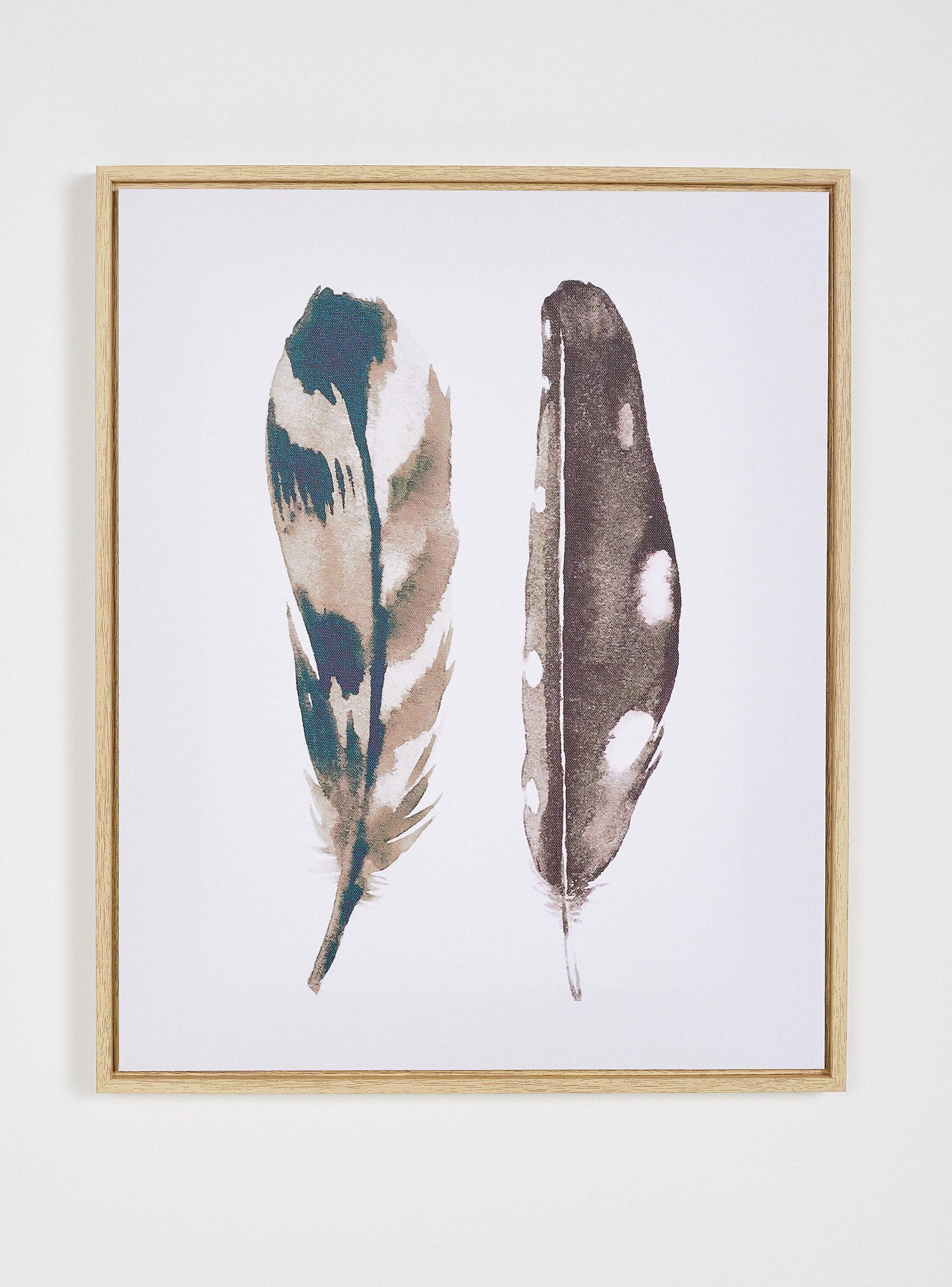 Cuadro Plumas 1 40 x 50 cm-0