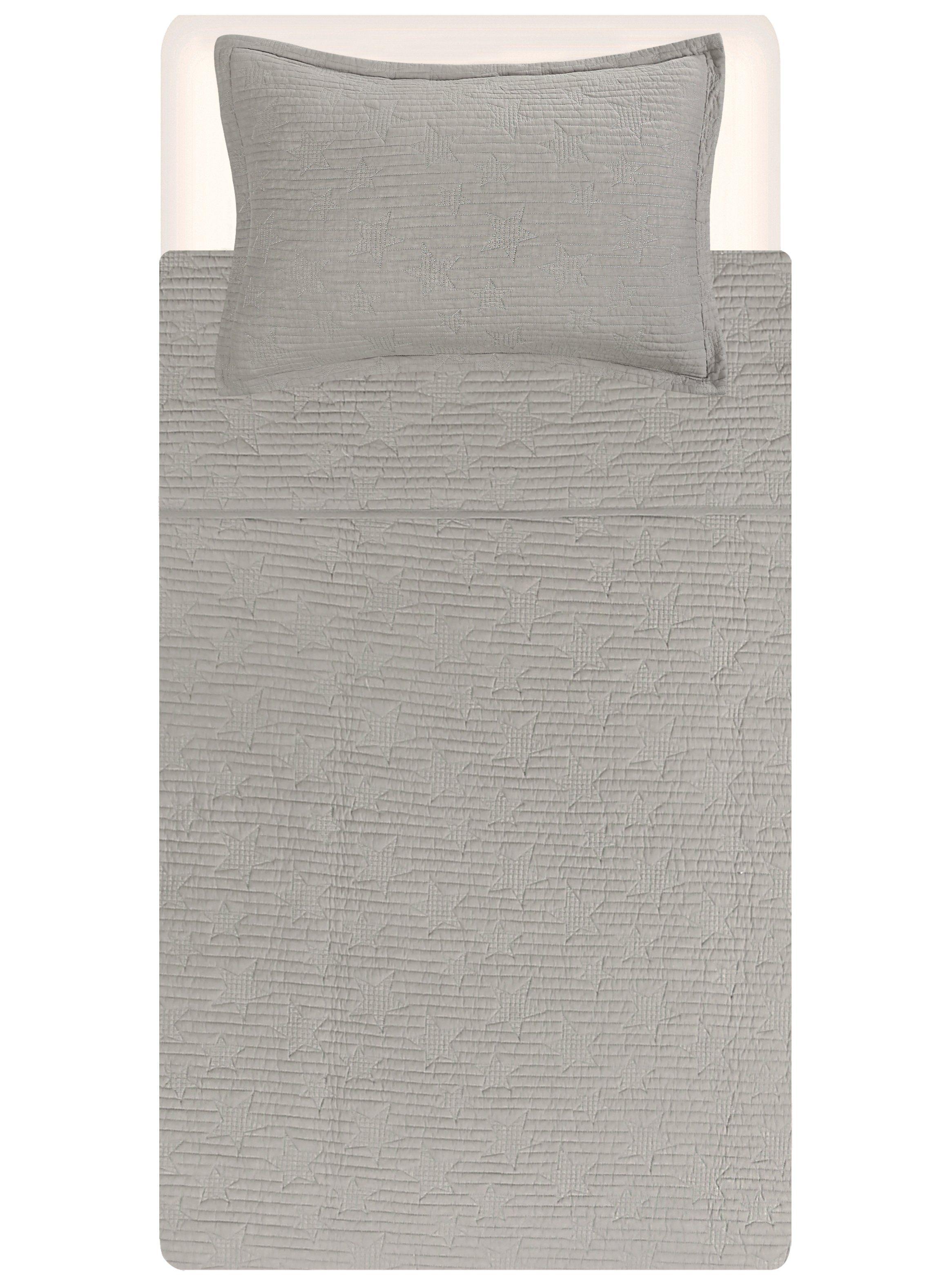 Quilt Infantil 1.5 Plazas Unicolor Estrella-3