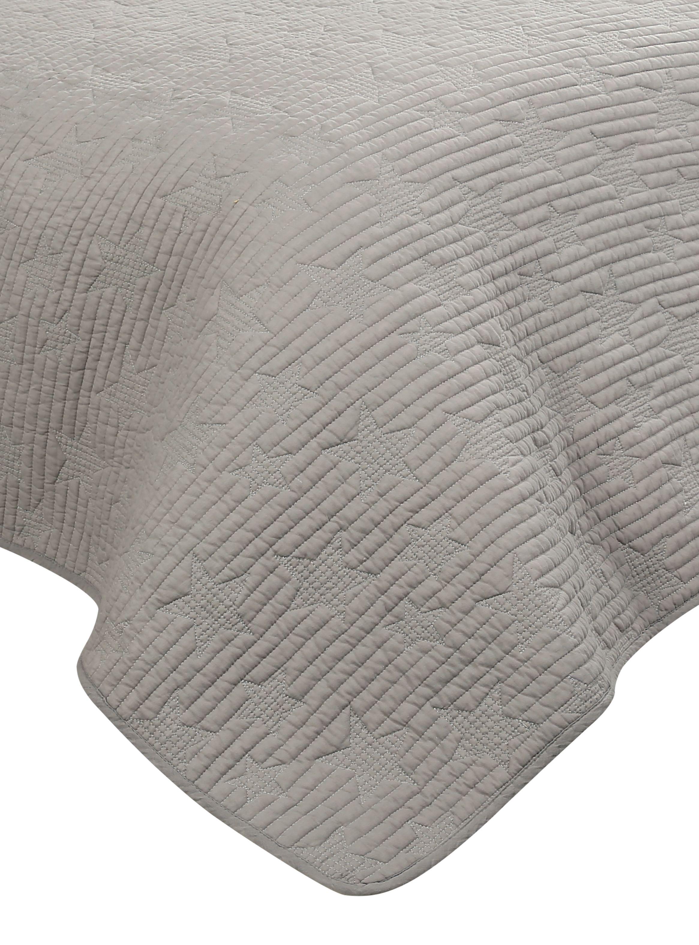 Quilt Infantil 1.5 Plazas Unicolor Estrella-2