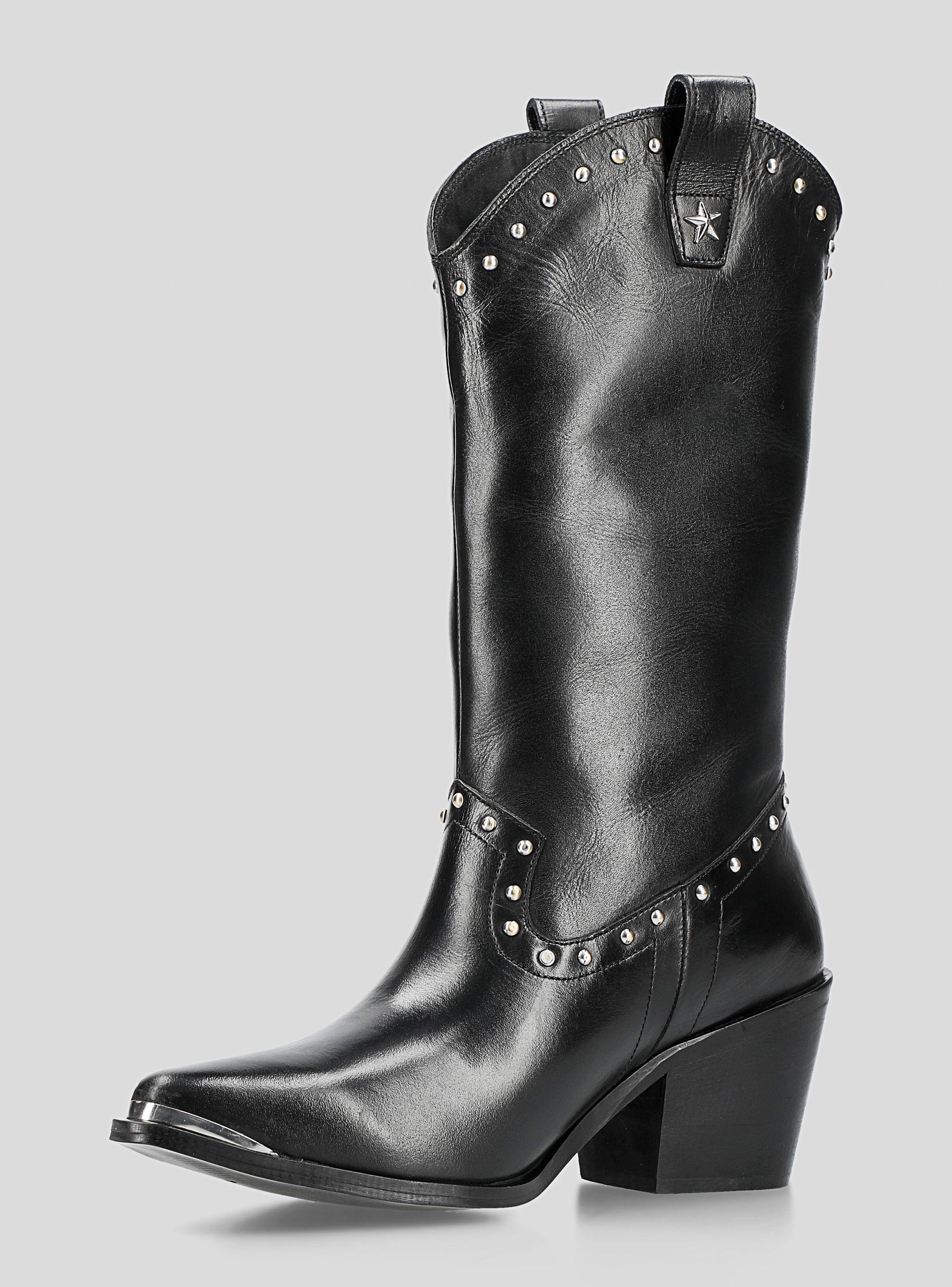 Bota Vaquera Cuero Mujer-2