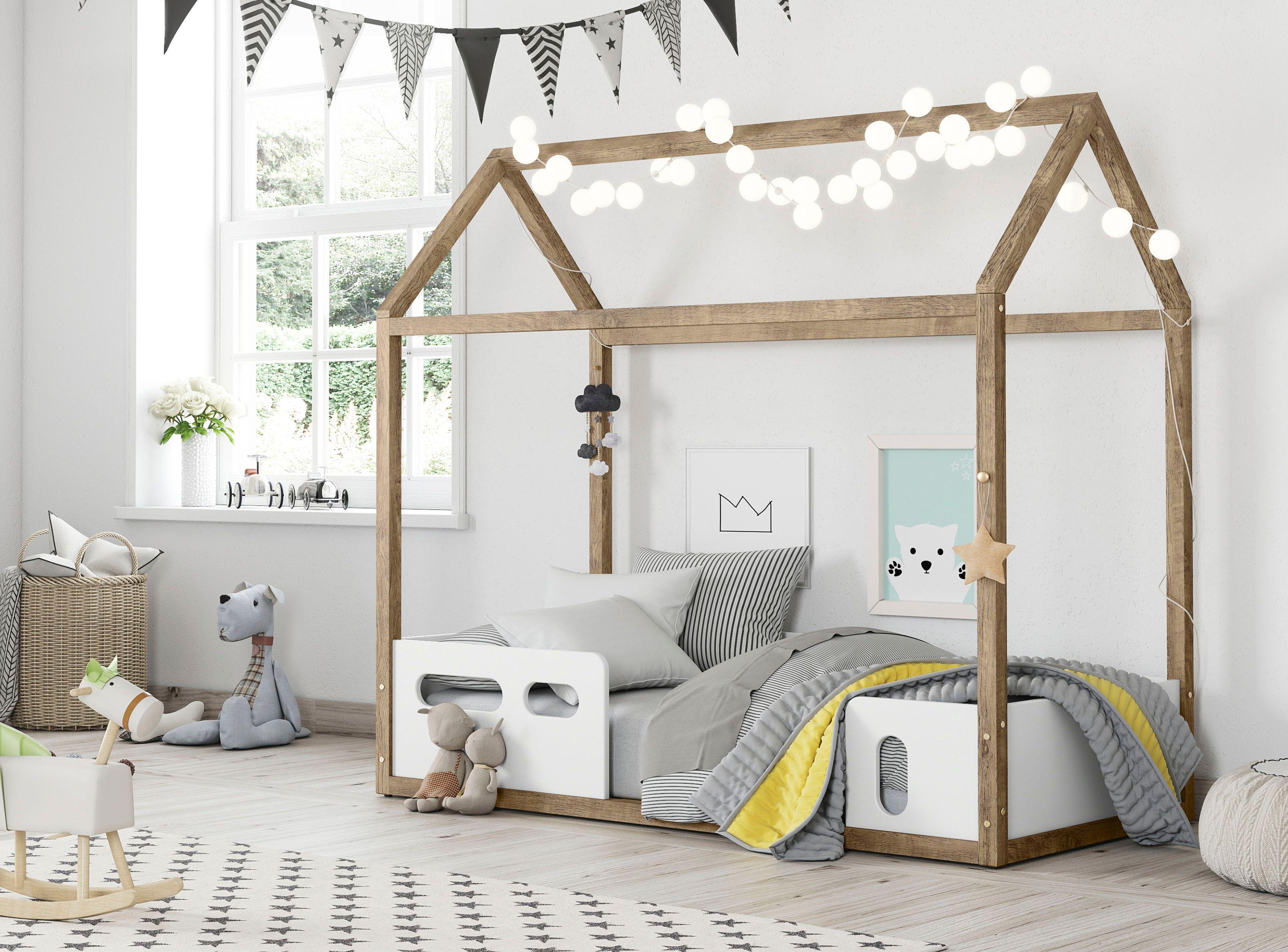 Cama Kidscool Casita Liv Rosada-3