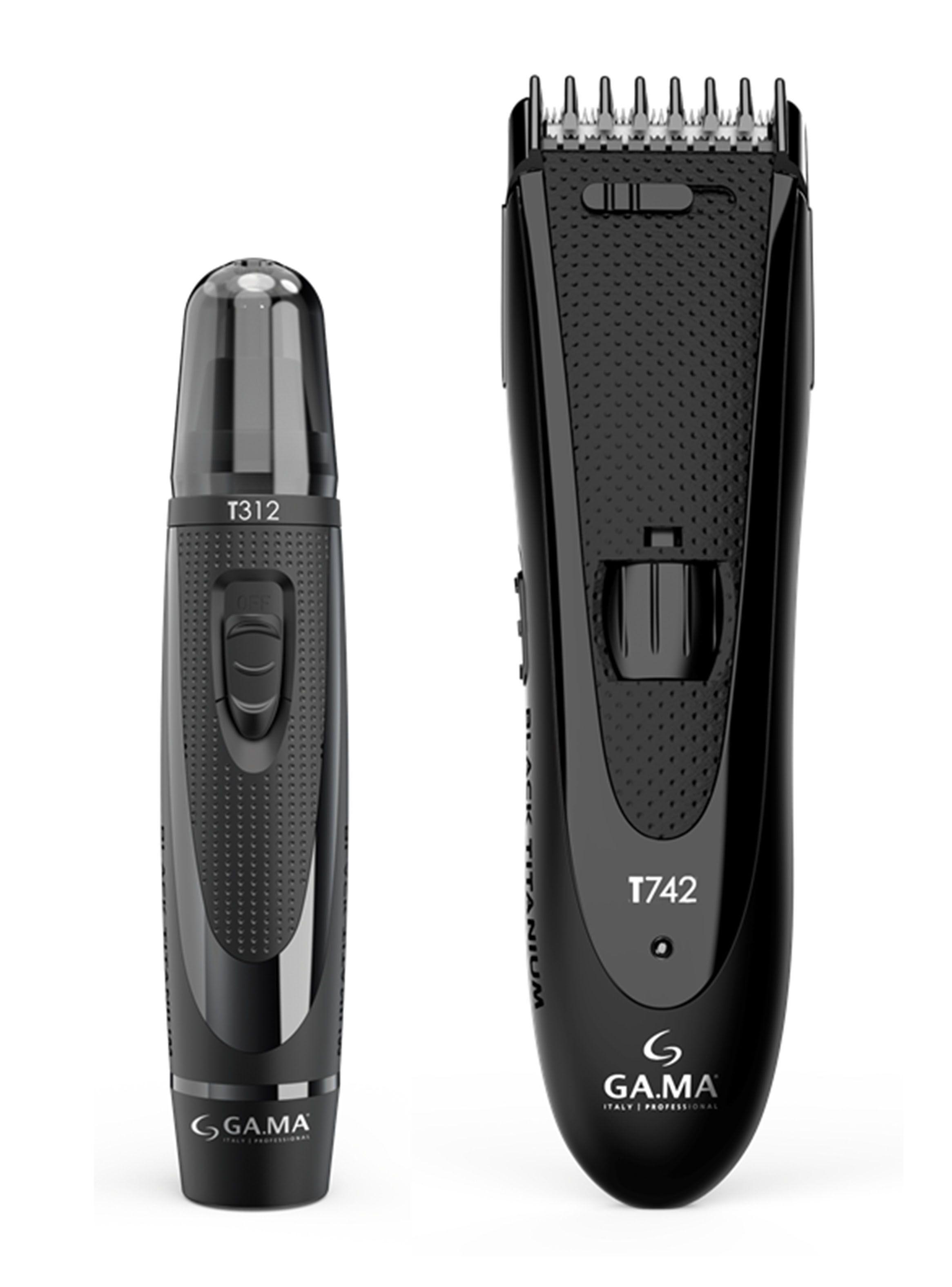 Pack Cortapelo + Trimmer T744 Black Titanium USB-0