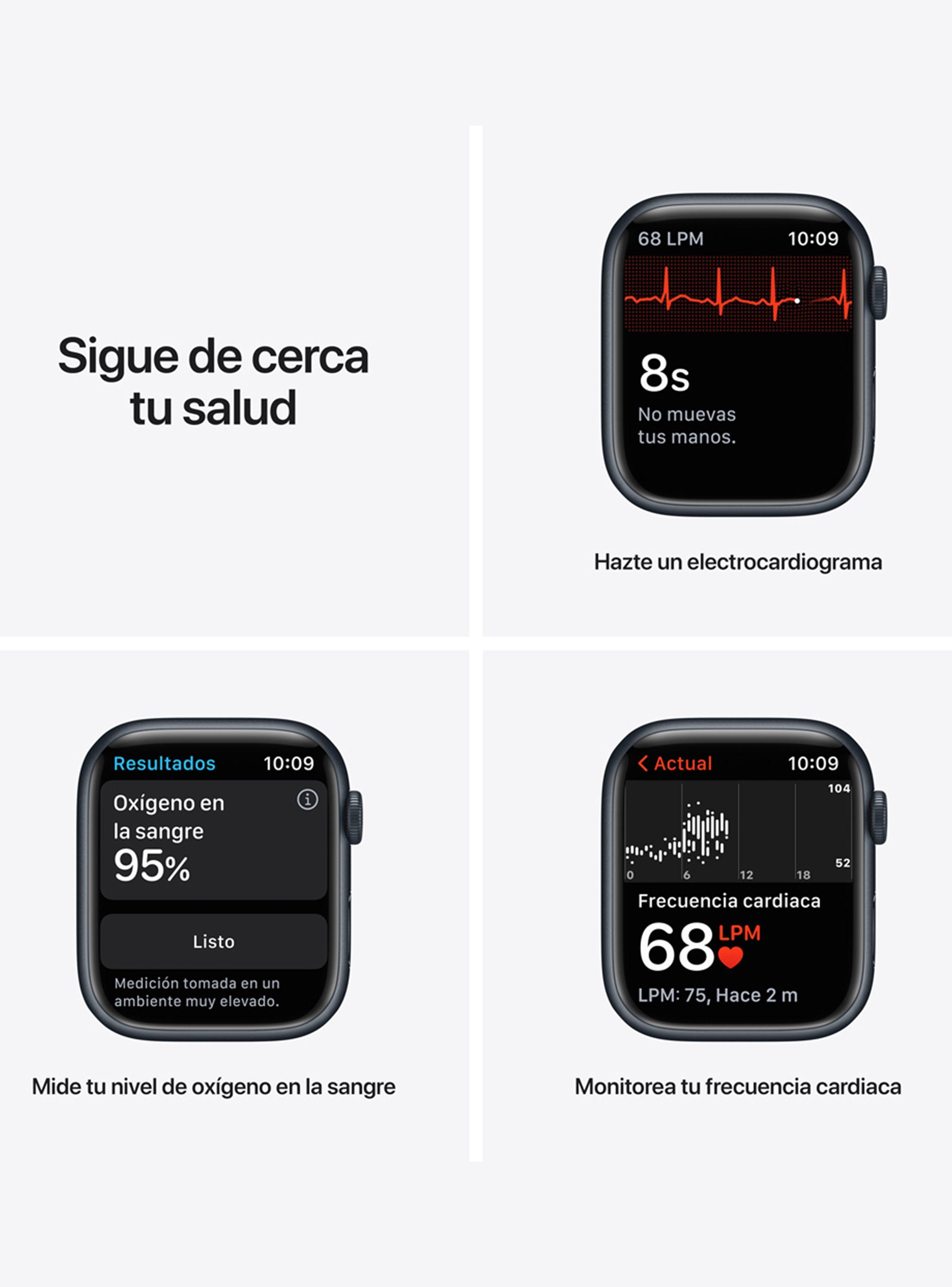 Apple Watch Series 7 GPS + Cellular 45mm Caja de Aluminio Color Azul Medianoche-4