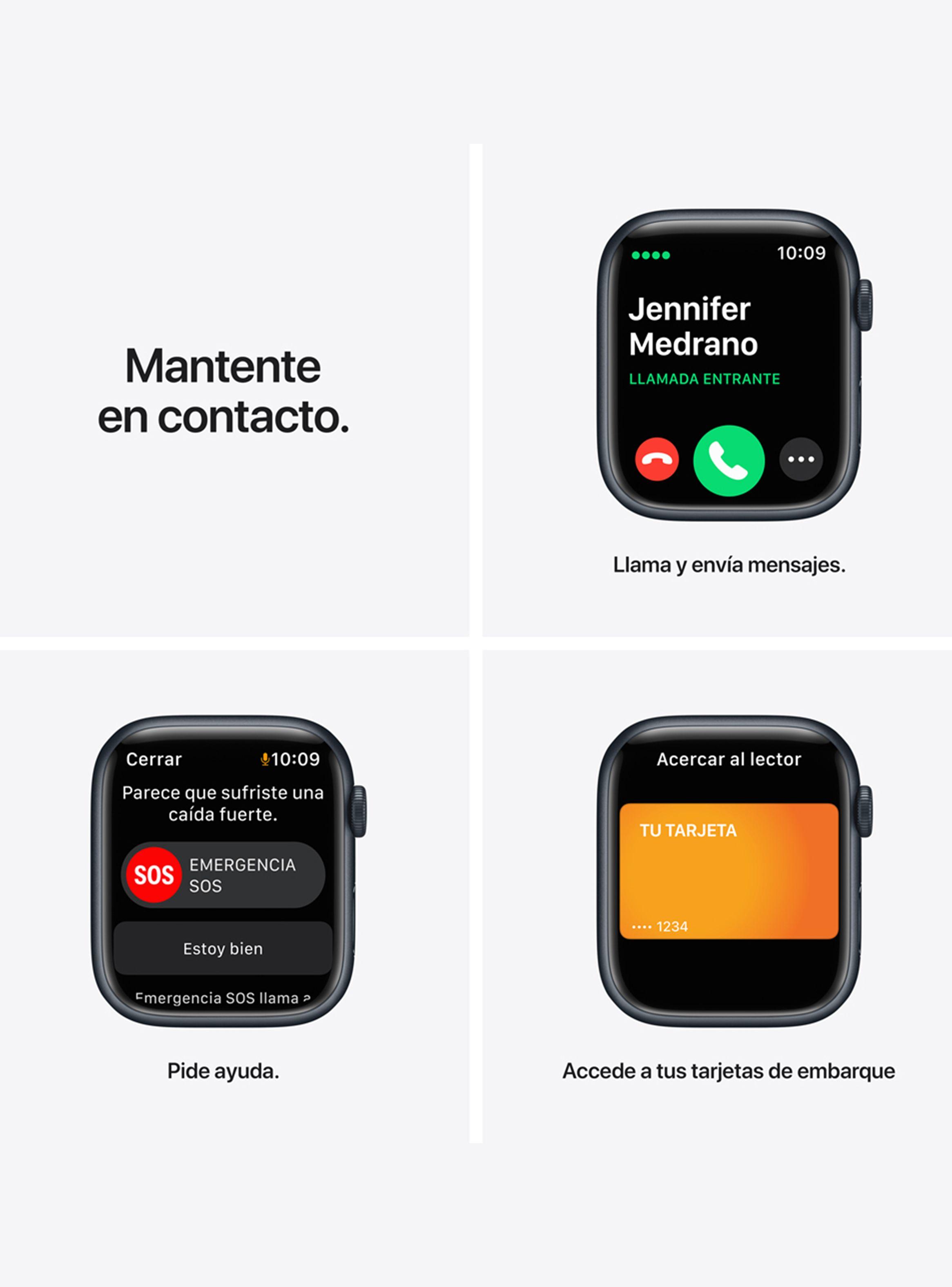 Apple Watch Series 7 GPS + Cellular 45mm Caja de Aluminio Color Azul Medianoche-6