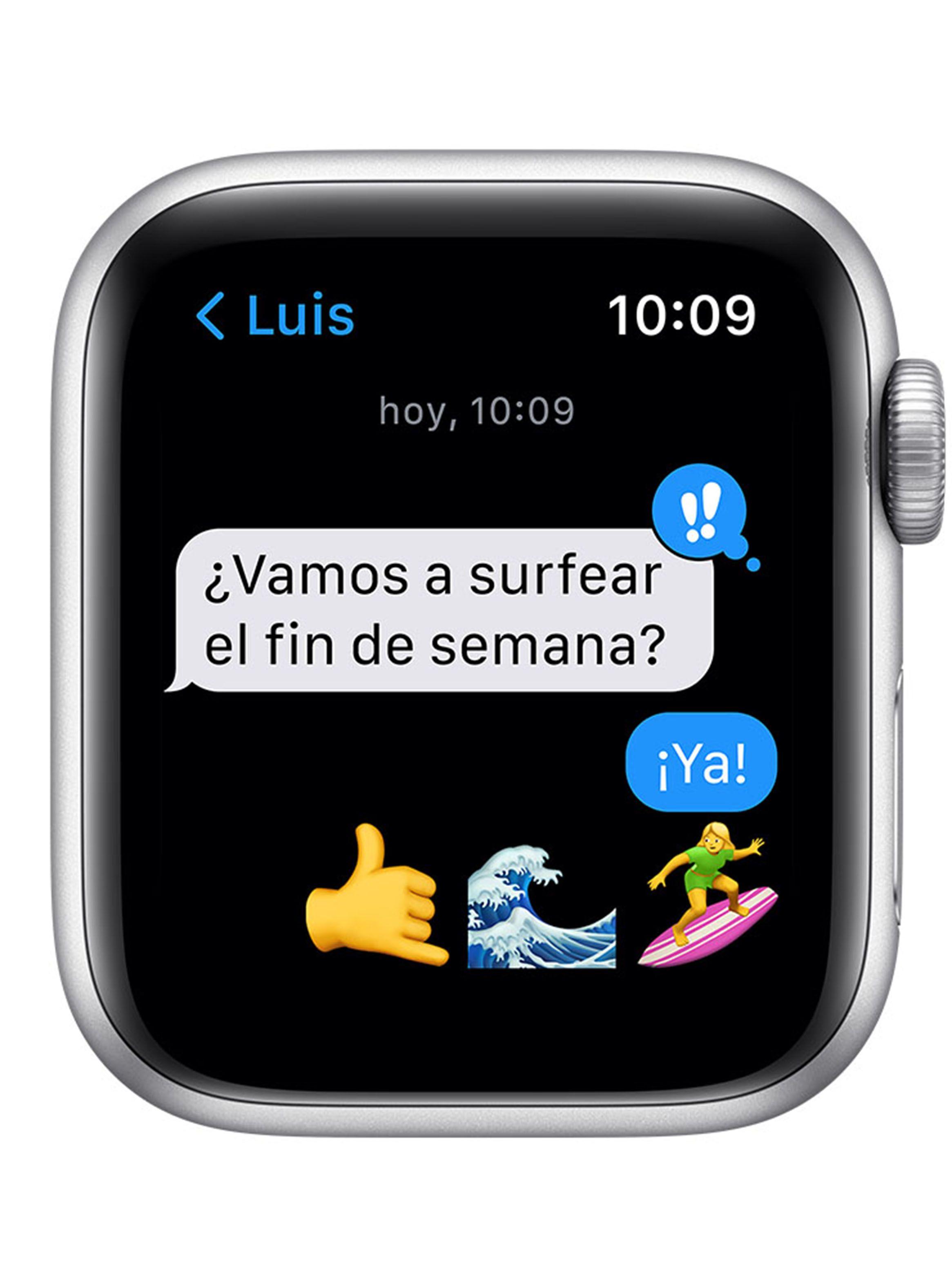 Apple Watch SE GPS 40mm Caja Aluminio Plata Correa Azul Abismo-3