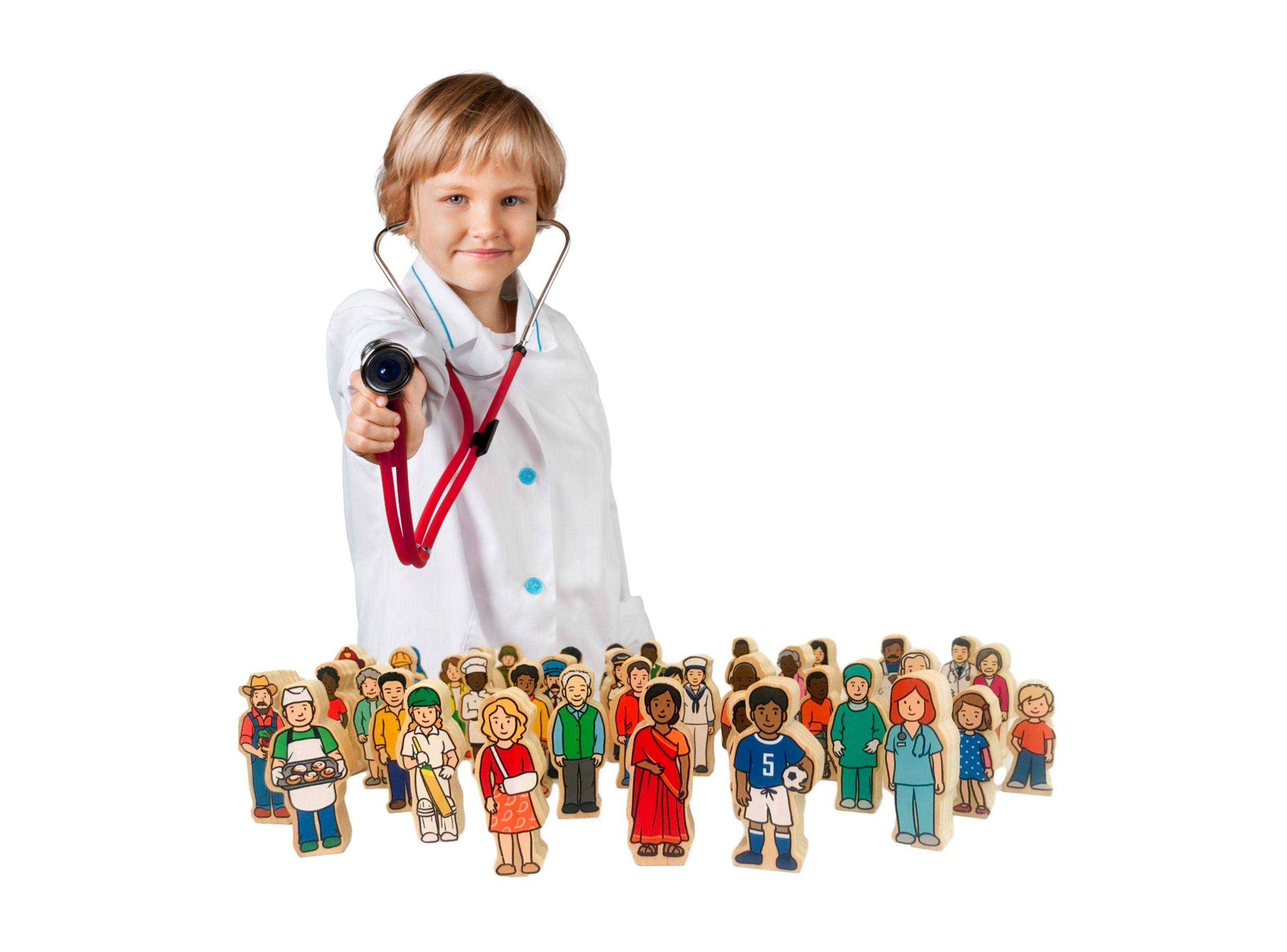 Juego Woodis Didáctico Personas del Mundo 42 Piezas-1