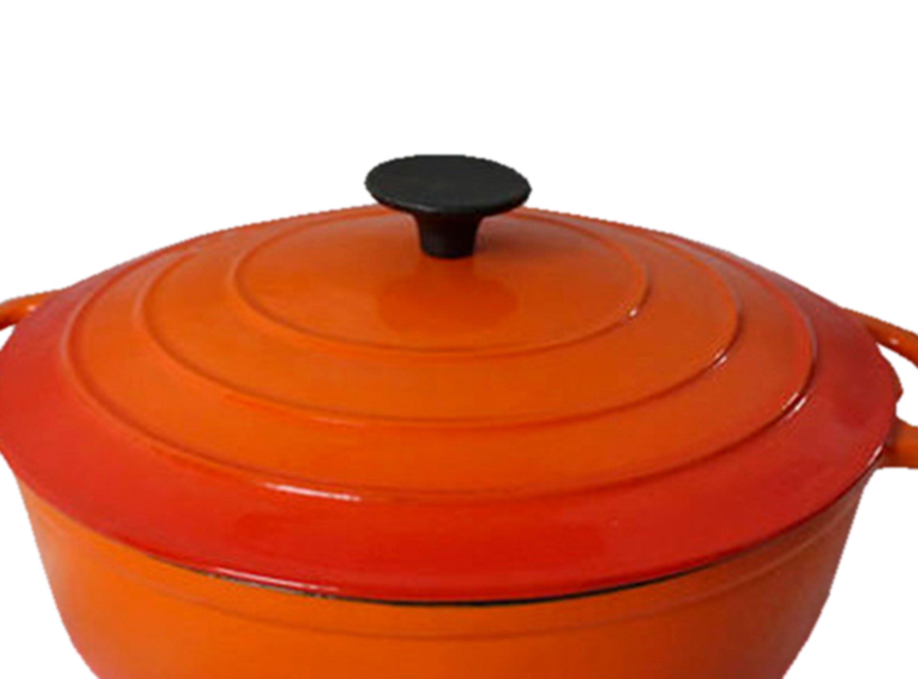 Cacerola de Hierro Ovalada Naranja 42 x 26 x 13.5 cm-1