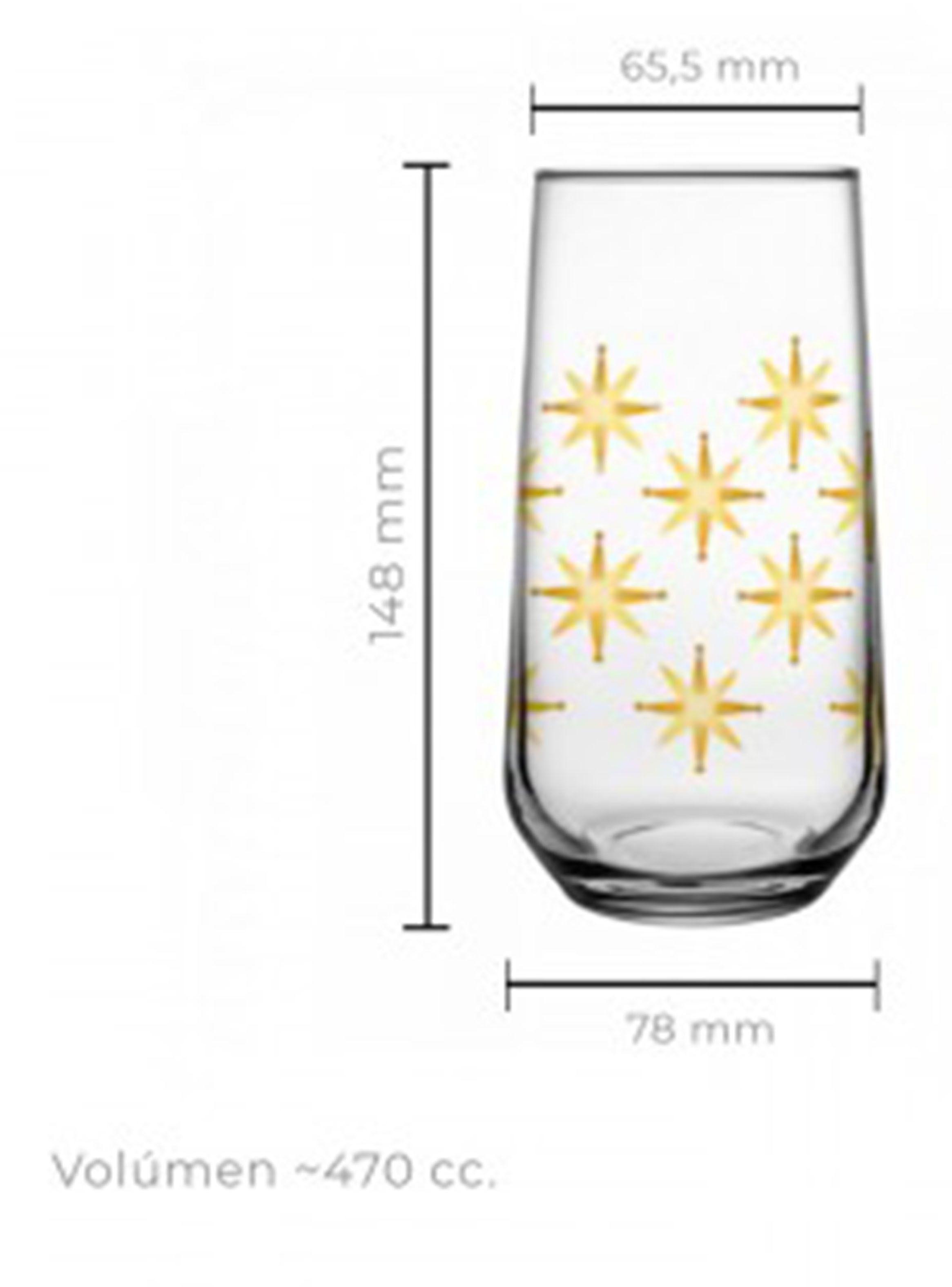 Set 6 Vasos Refresco Alto 490 cc Allegra Pasabahce-1