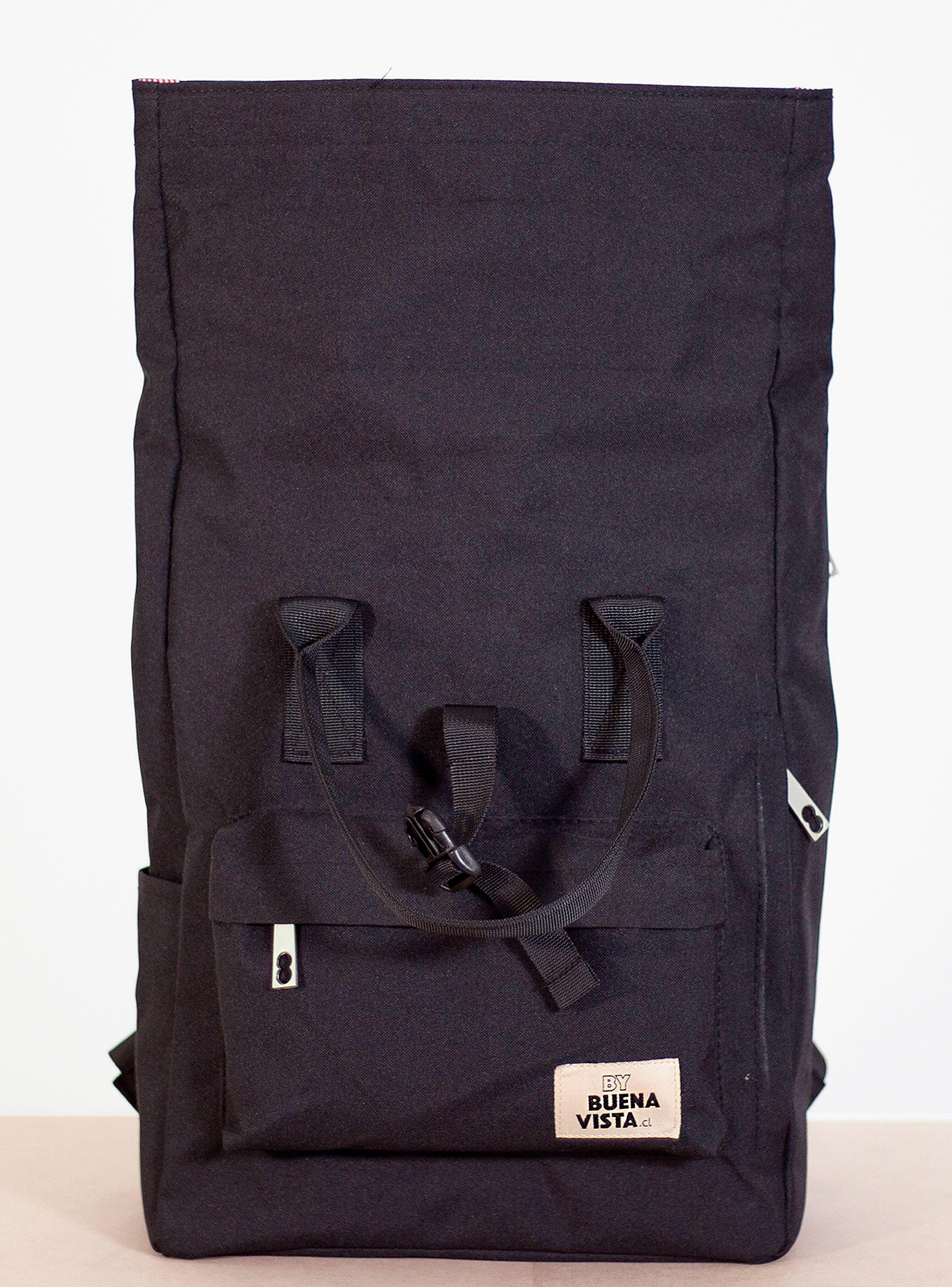 Mochila Buenavista Laptop Roll Negra Waterproof-1