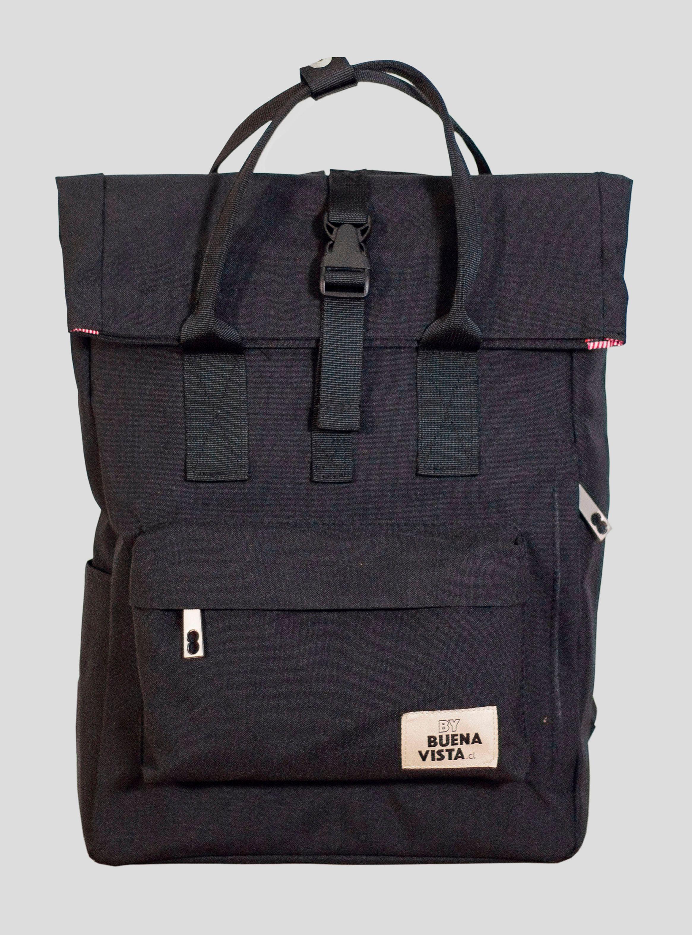 Mochila Buenavista Laptop Roll Negra Waterproof-0
