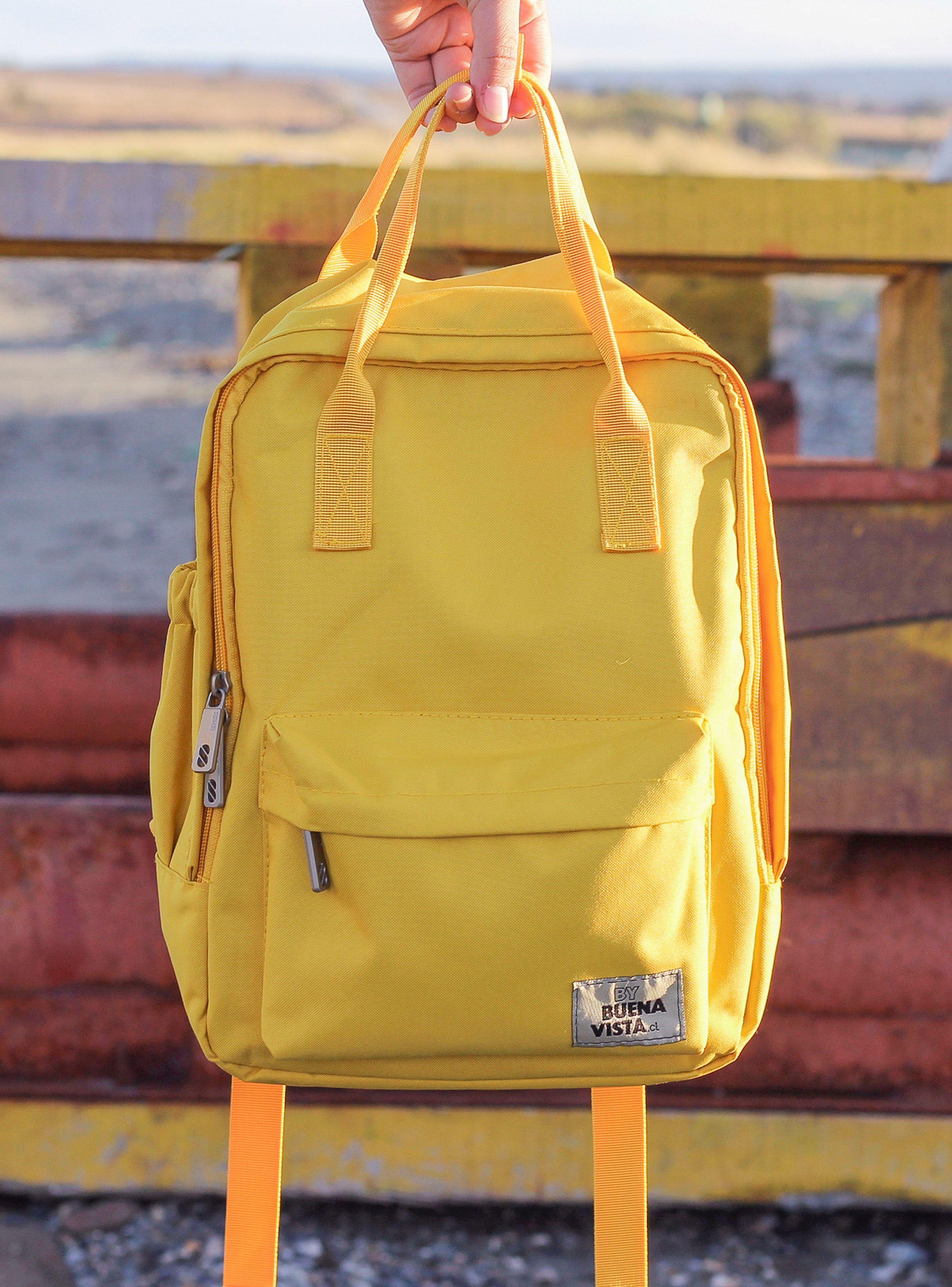 Mochila Laptop Buenavista Bike Amarillo Waterproof-3