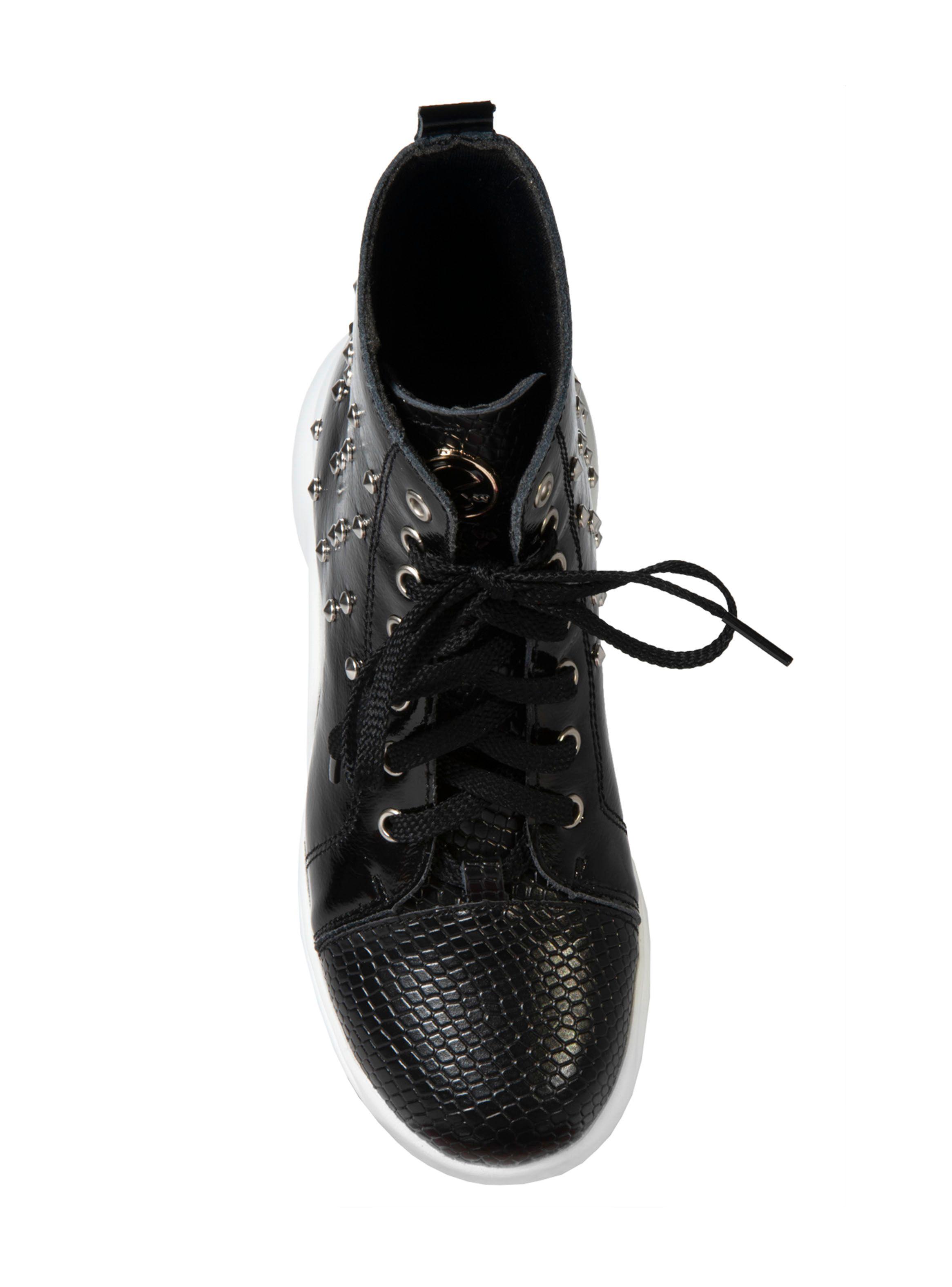 Zapatilla Exótica Boston Negro Mujer-1